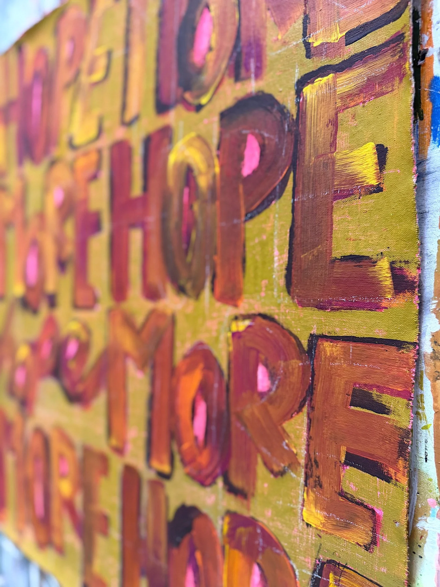 4LetterWords_unstretchedCanvas_HopeMore-35_28x24_2025_detail2.JPG