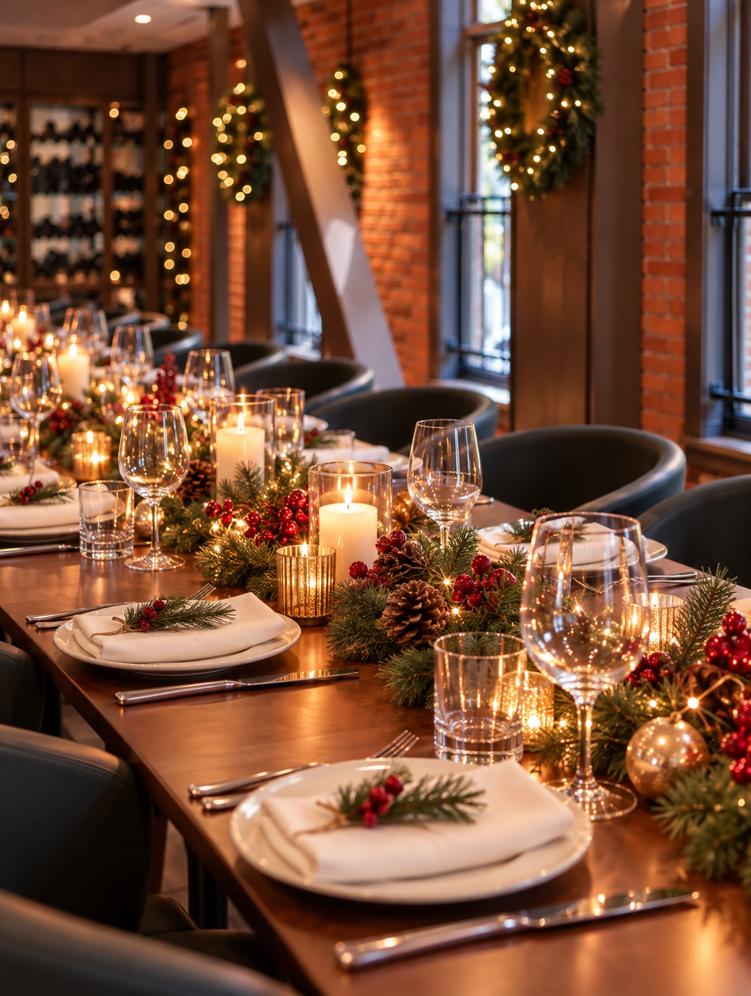 Cozy Christmas Table with Candlelight.png