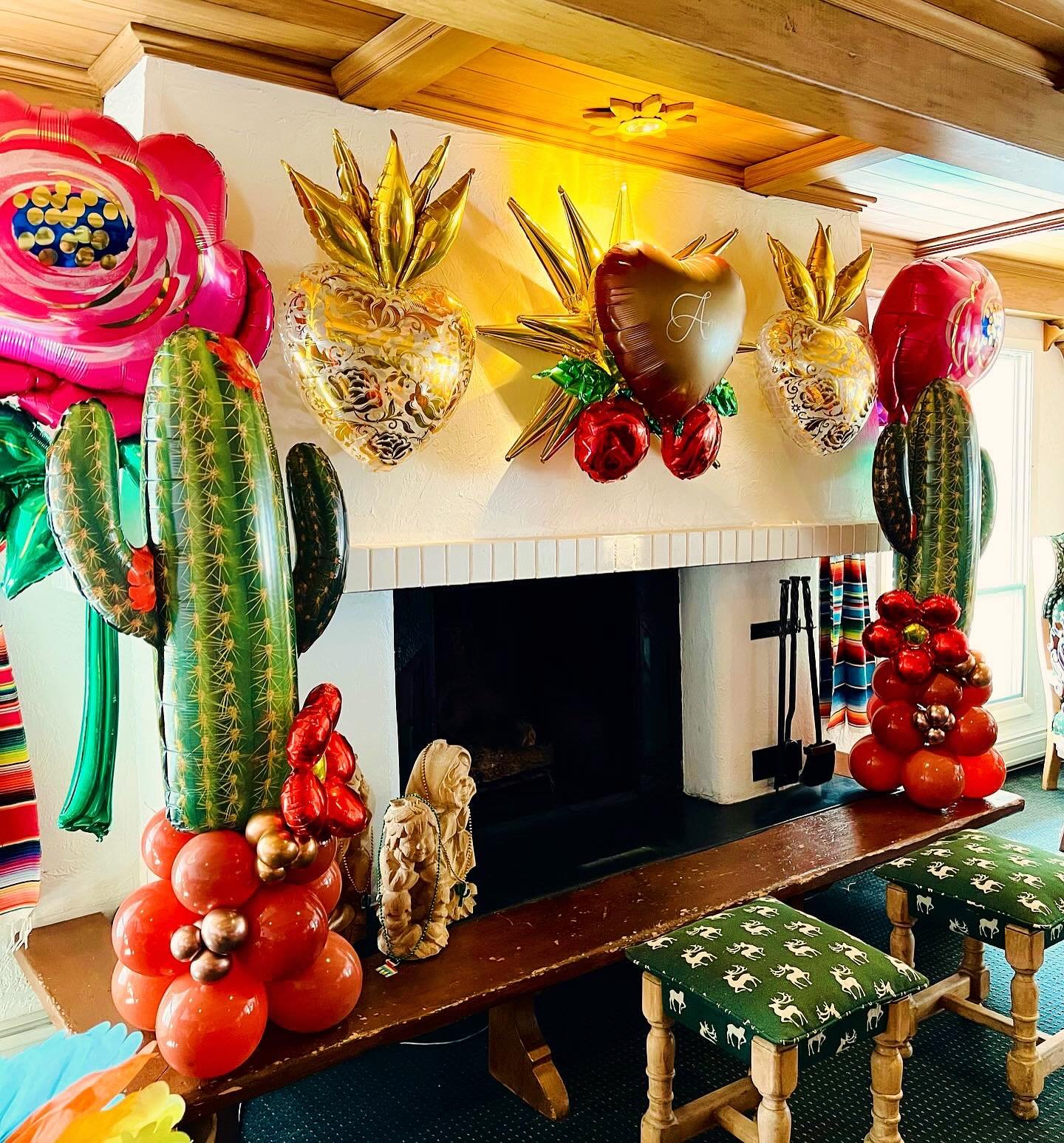 As we get ready to fiesta on Sunday, I am reminiscing back on this festive wedding welcome reception. The client wanted to bring a some Mexican sabor into the intimate Swiss chalet they rented for their guests. The sacred Hearst represented a weekend