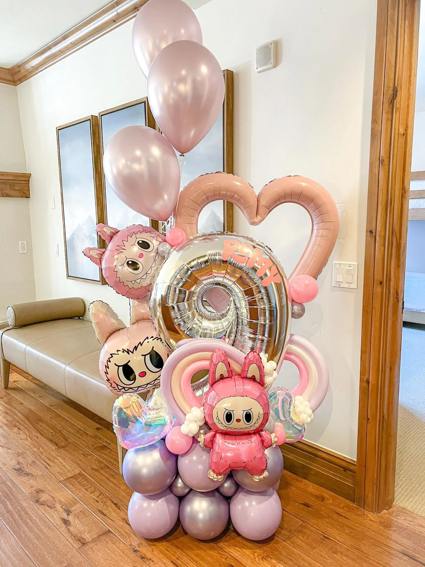 Labubu takeover for Remy&rsquo;s 9th 💅💖
#labubu #balloonbouquets #balloondecoration #balloondelivery