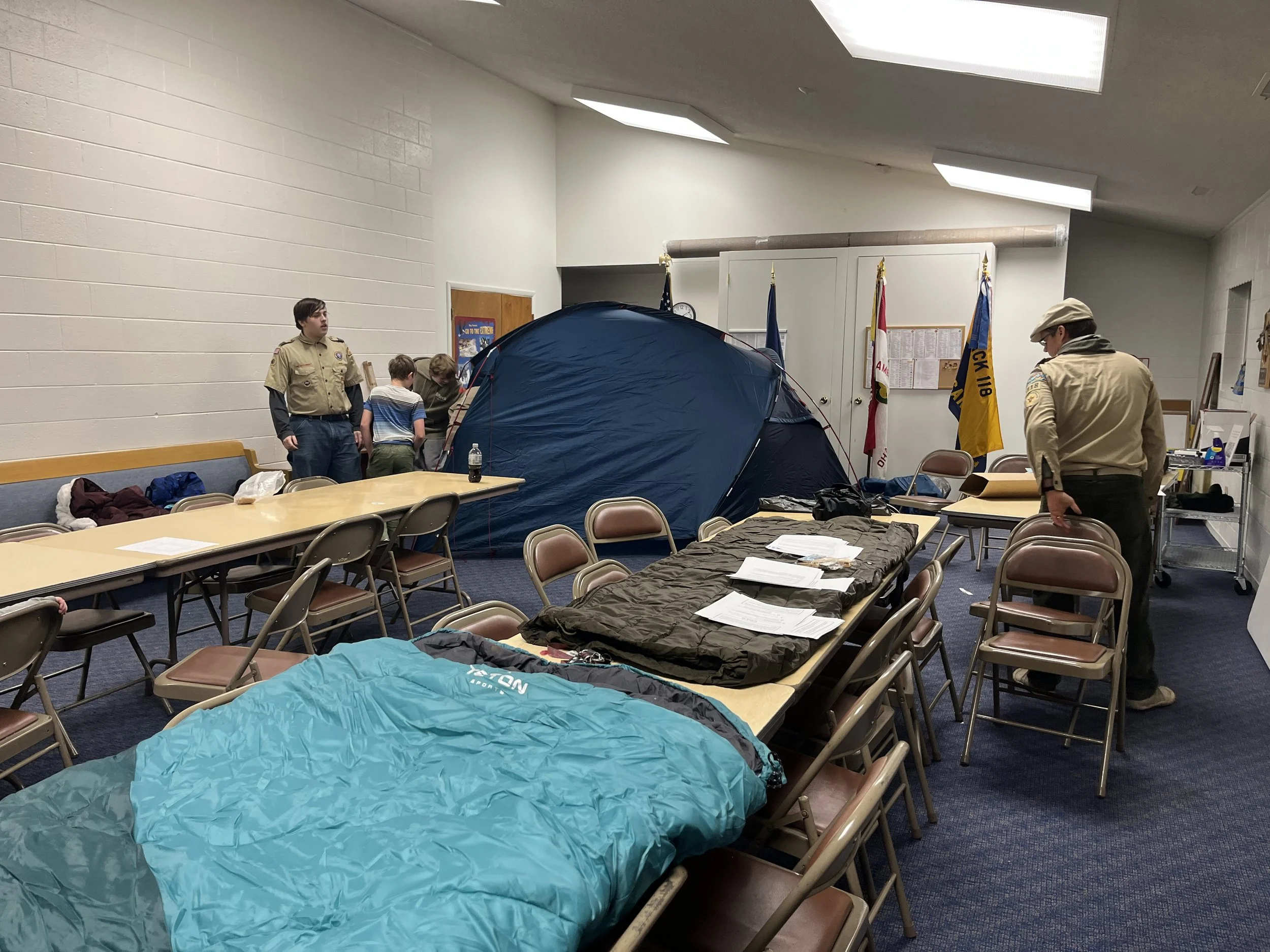 Scouts in the Youth Lounge