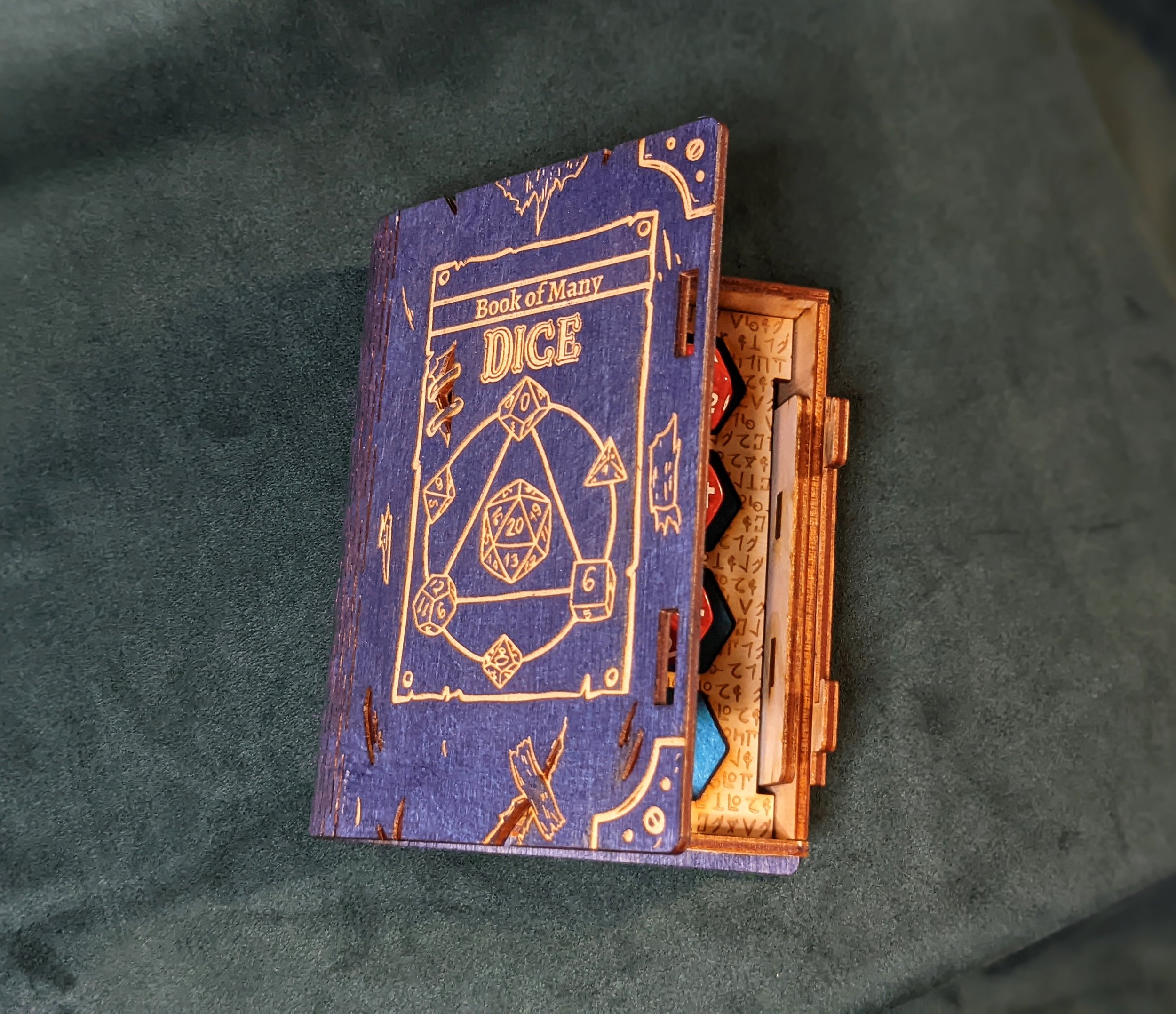 Handmade Wooden Dice Box For D&D