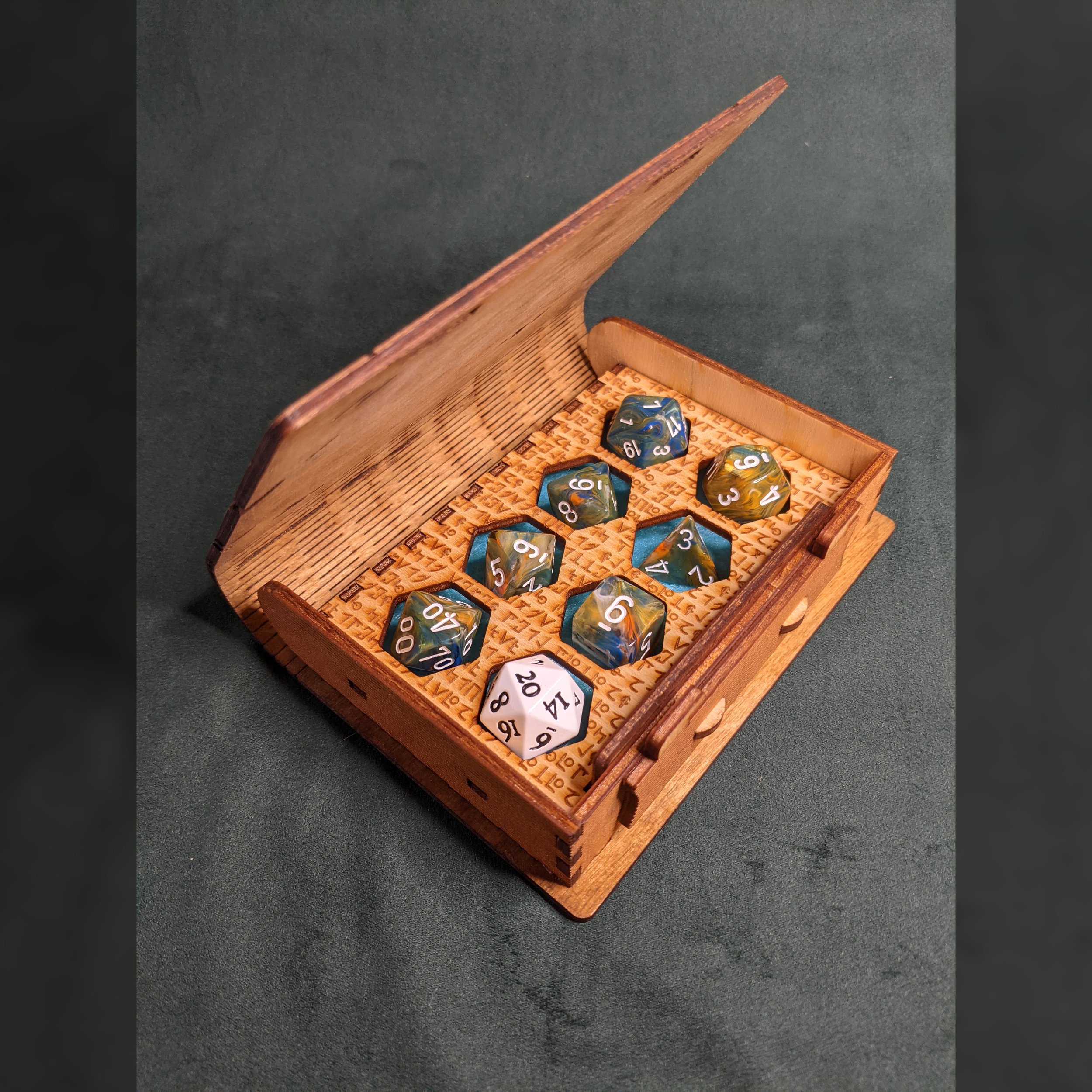 Handmade Wooden Dice Box For D&D