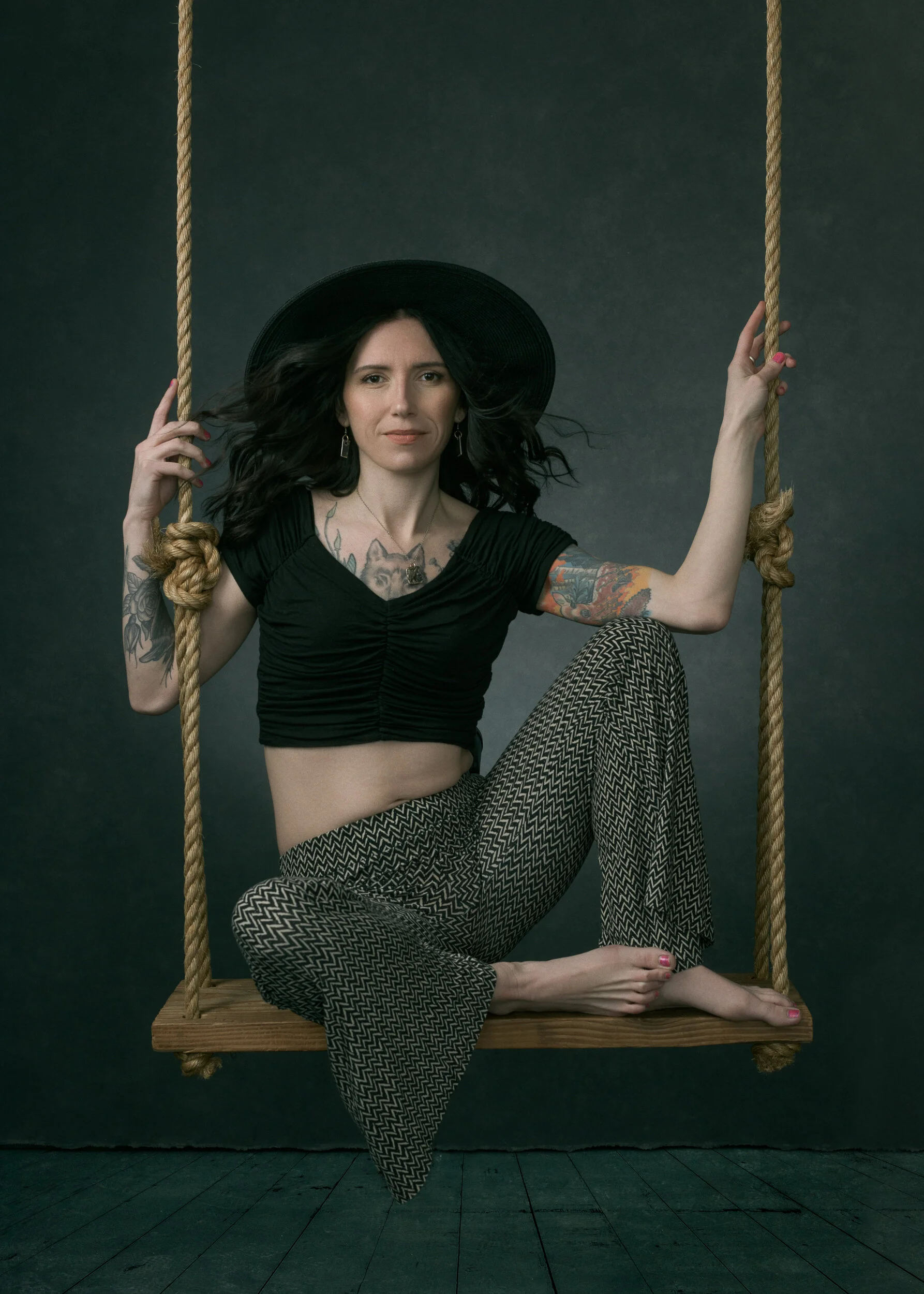 Devin Dahlgren Personal Portrait On Swing