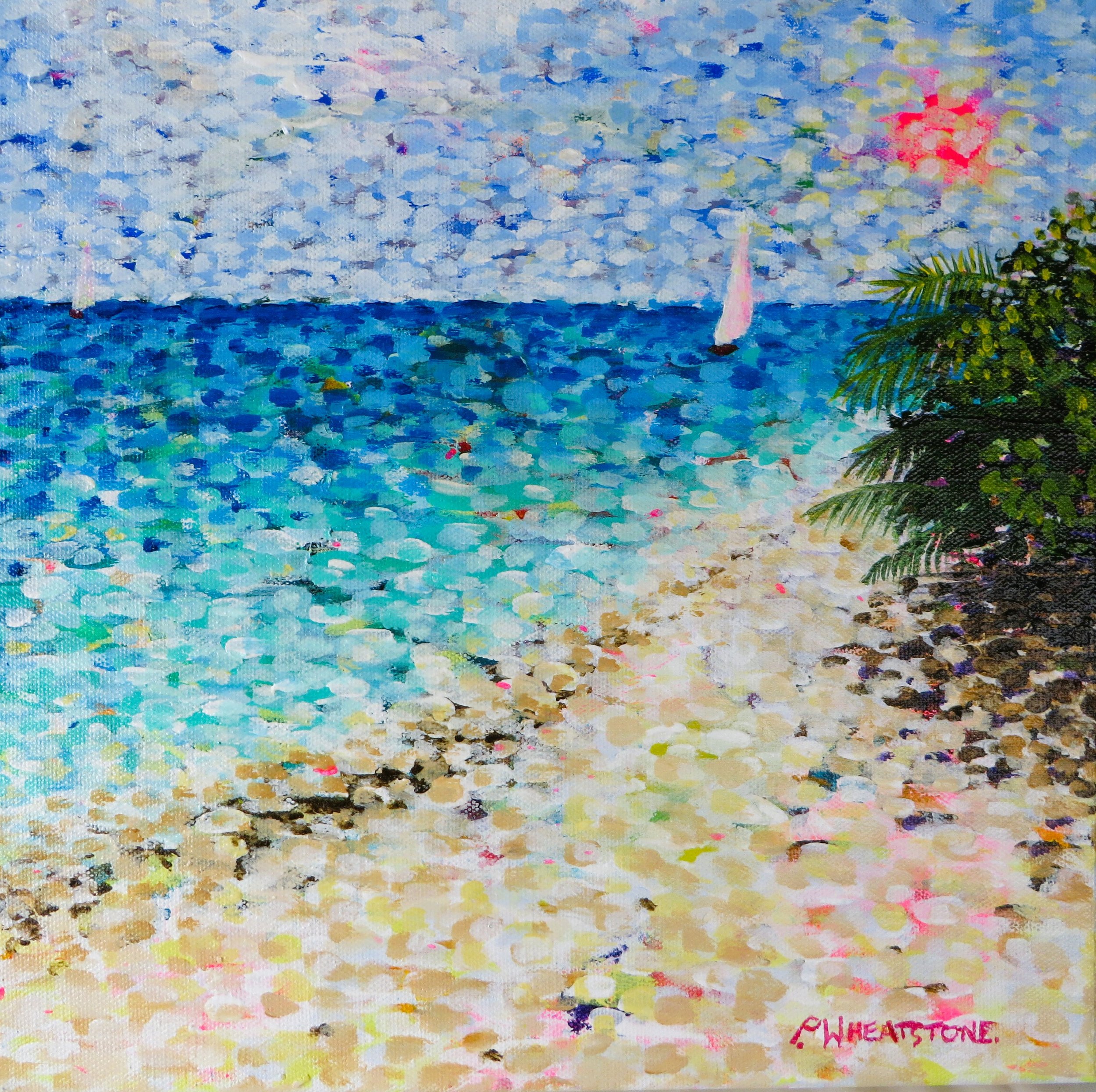 SOLD Along the Beach #1, by Patricia Wheatstone