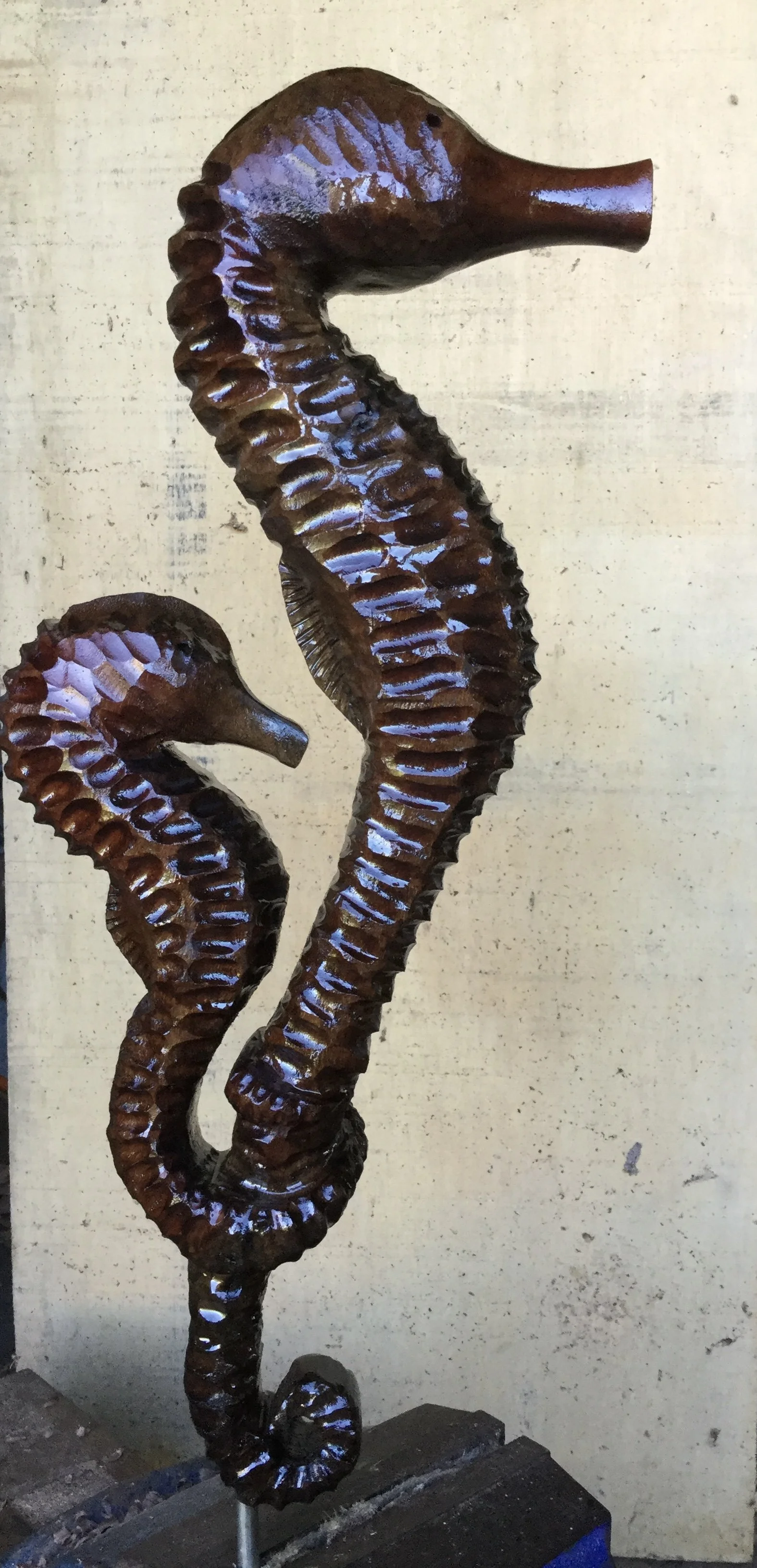 Sea Horse and Baby (Walnut)