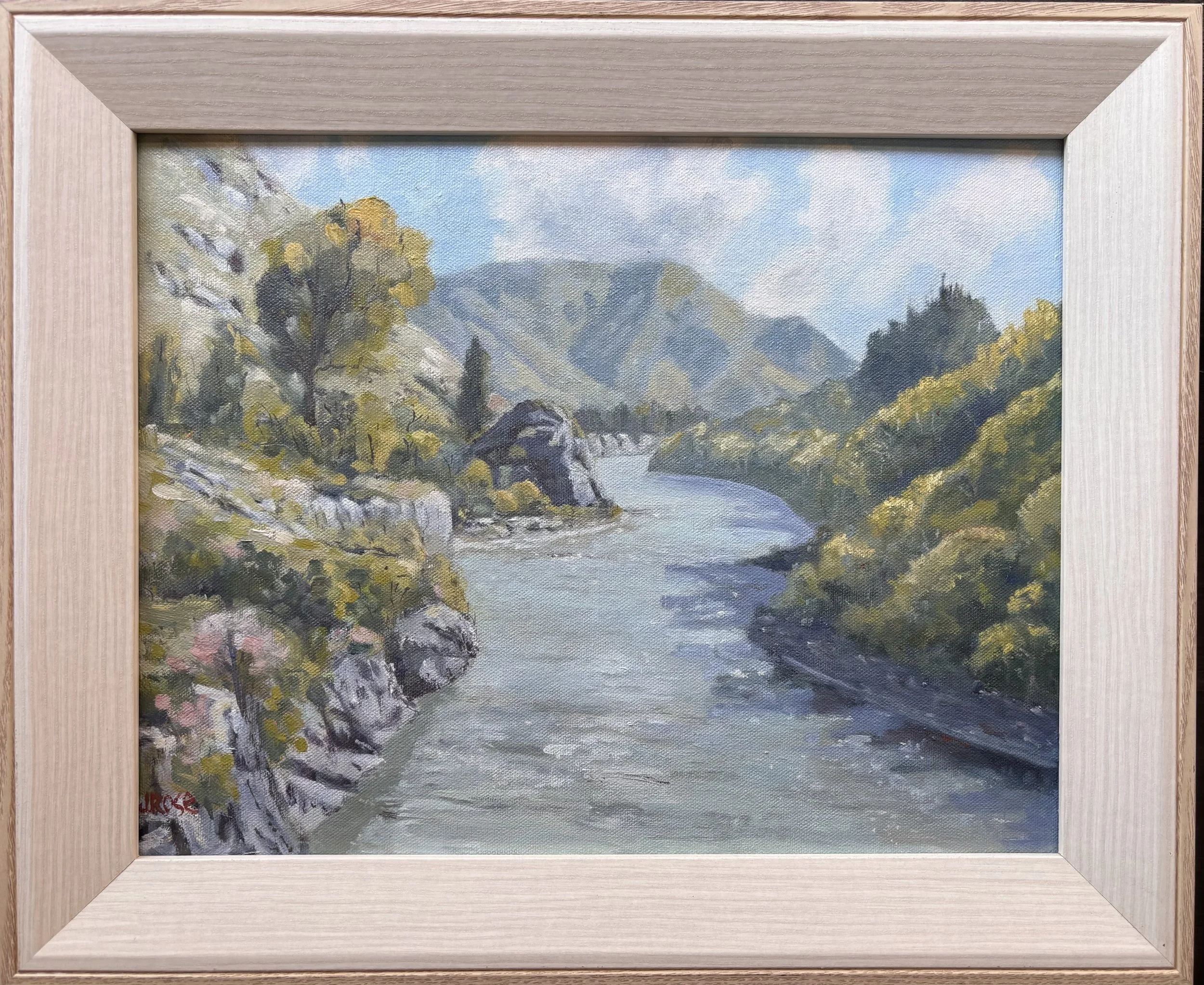 Shotover River, New Zealand | Impressionist Oil Painting | Judith Rose Art
