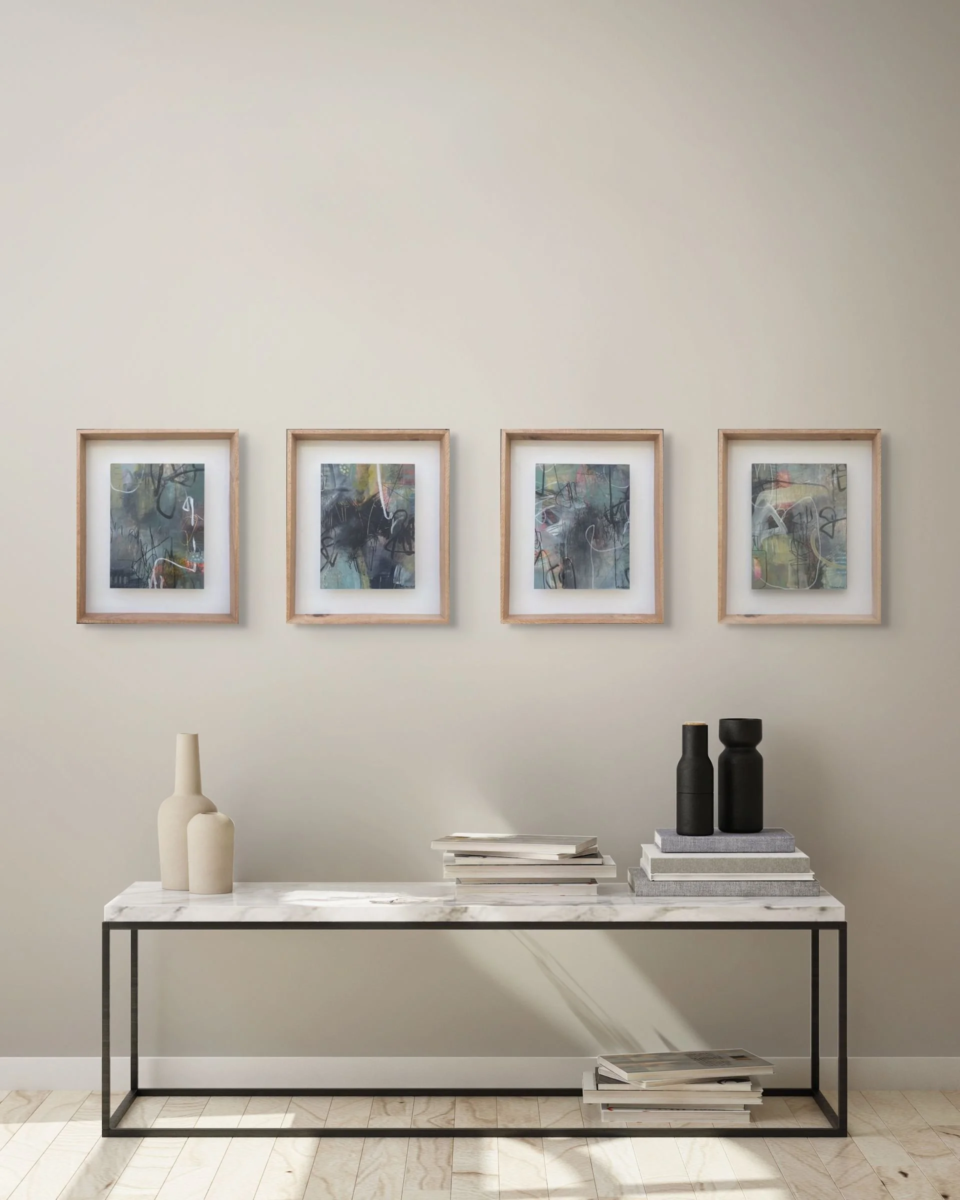 Moods of Maleny – Acrylic Series by Felicity Rutherford - Series of 4