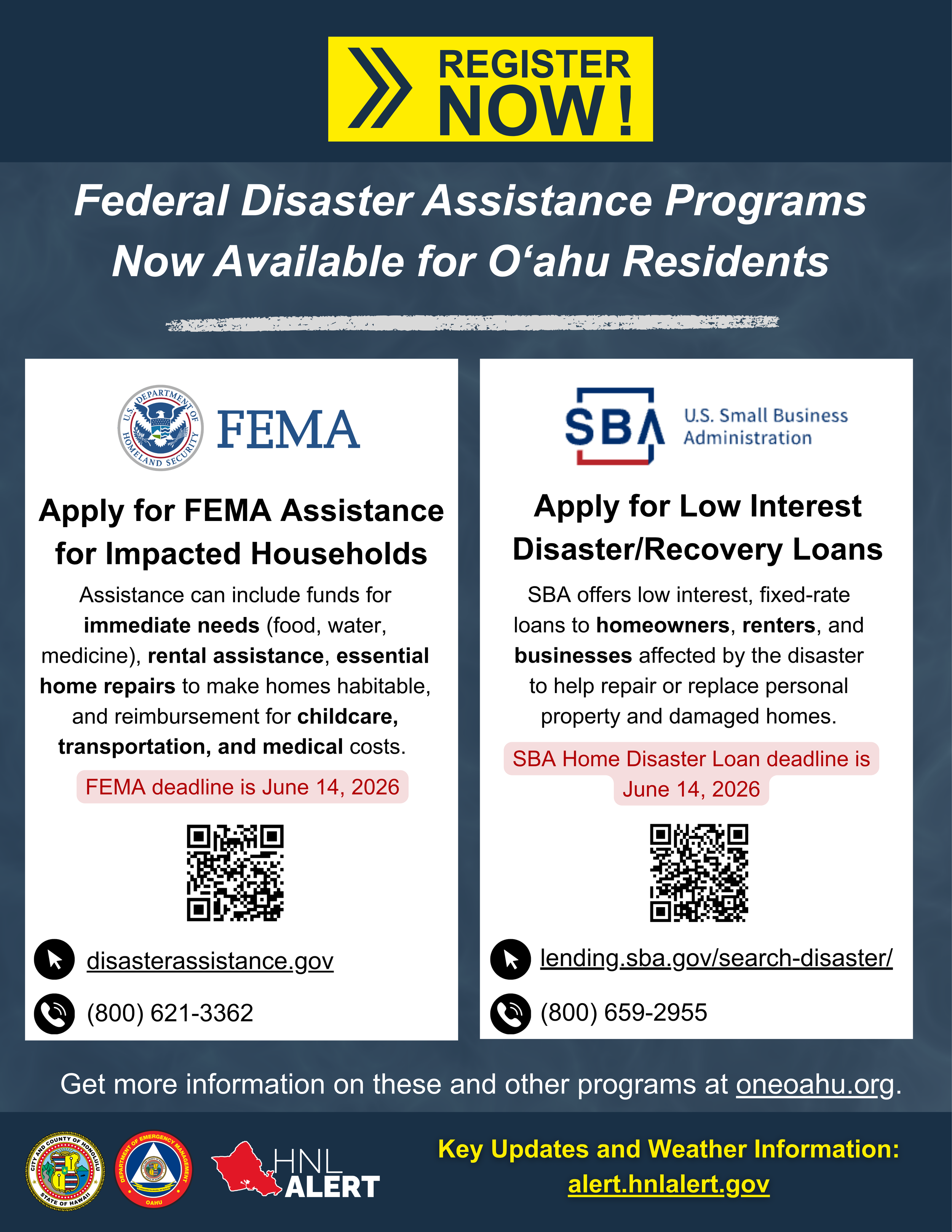 Flier: FEMA & SBA (page 1 of 1)