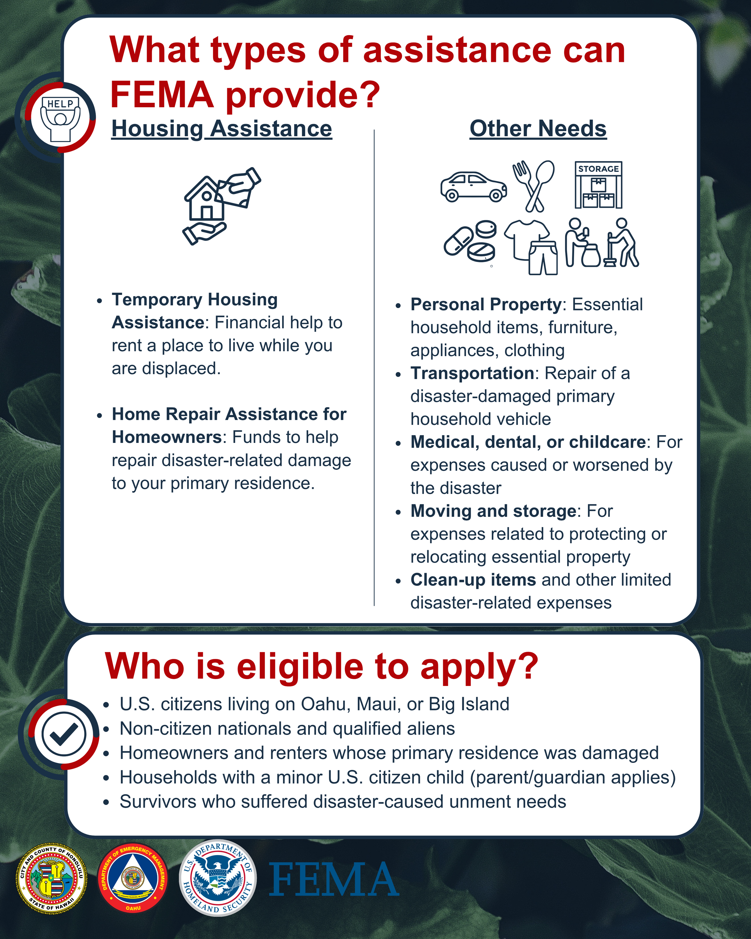Social Media Post: About FEMA Assistance SHORT (page 3 of 4)