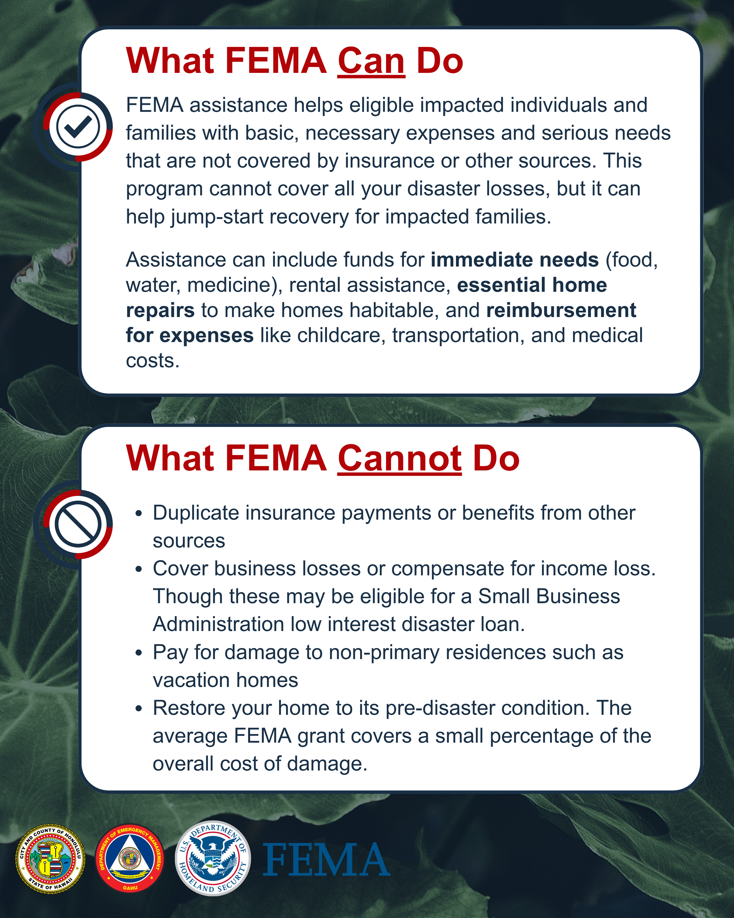 Social Media Post: About FEMA Assistance LONG (page 3 of 7)