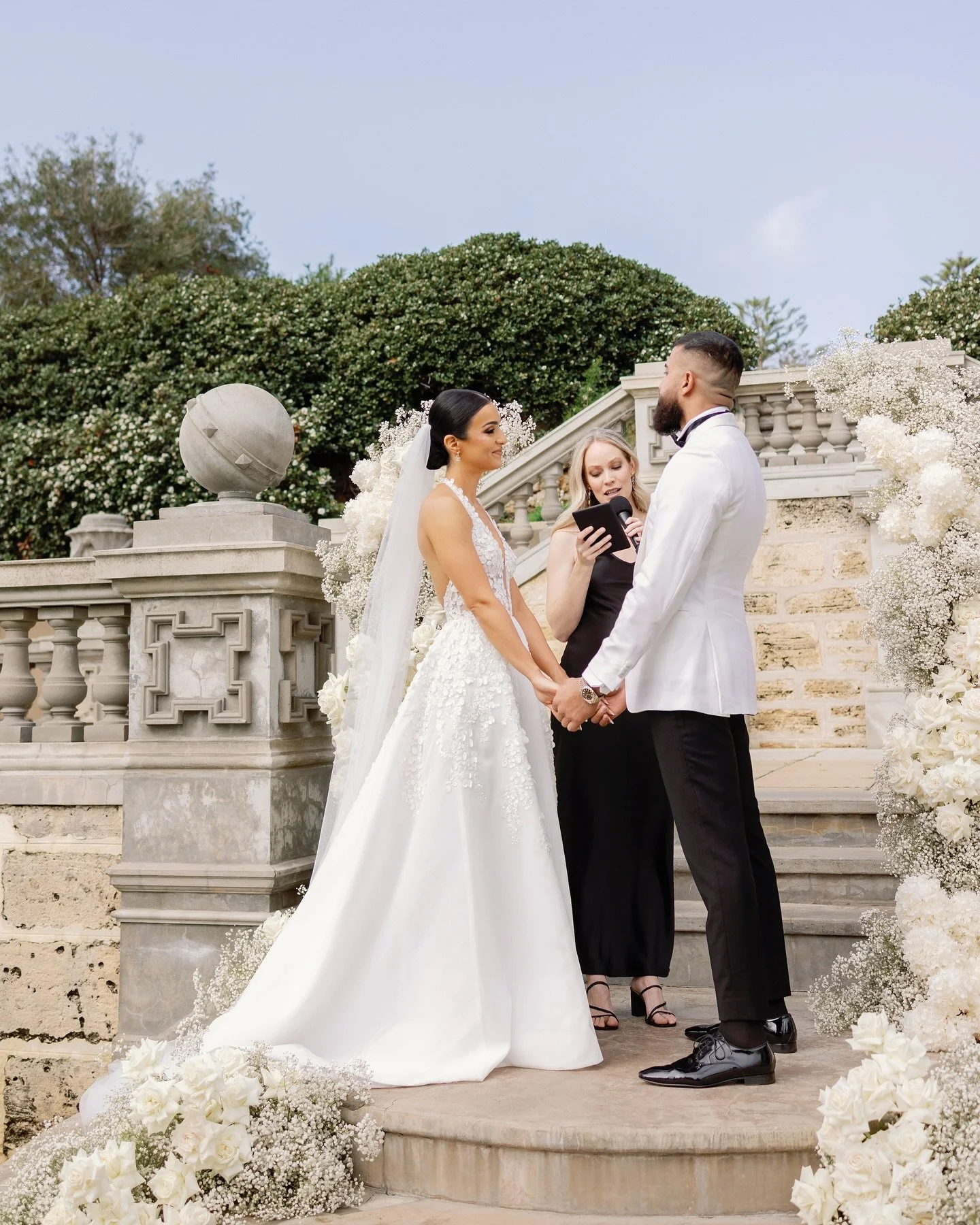 Timeless, elegant, and unforgettable 🤍✨

Saba &amp; Masoud&rsquo;s special day was the perfect mix of romance, elegance and effortless luxury. Brought to life by @ccwevents 

📷 @lorenioppolophoto 

#PerthCelebrant #LuxuryWeddingsWA #CottesloeWeddin