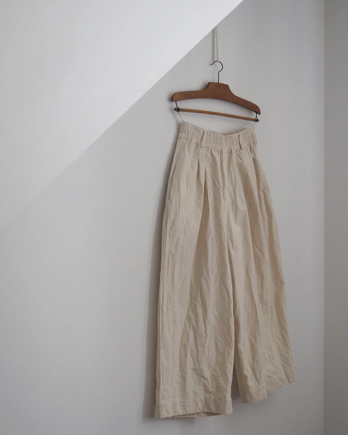 Light Canvas Maxi Trousers No. 4