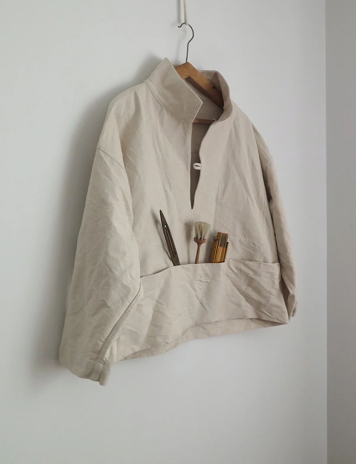 Undyed Canvas Fisherman's Smock