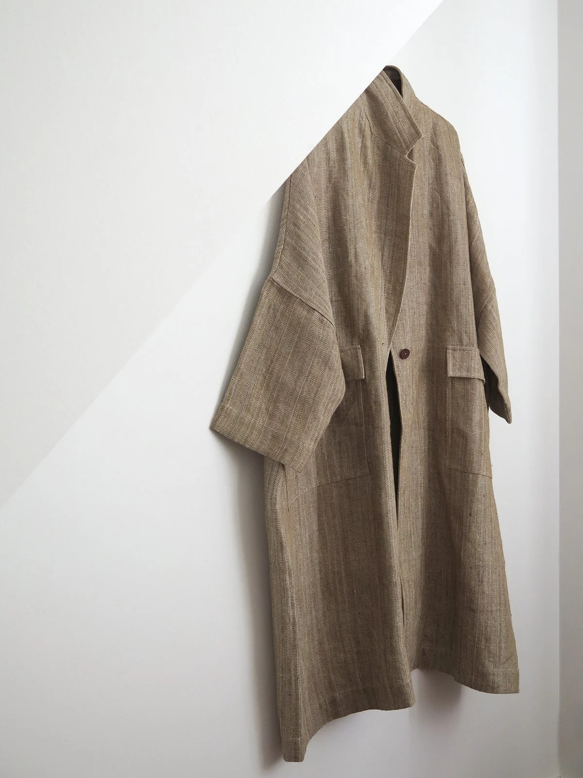 Forest Heavy Linen Oversized Duster