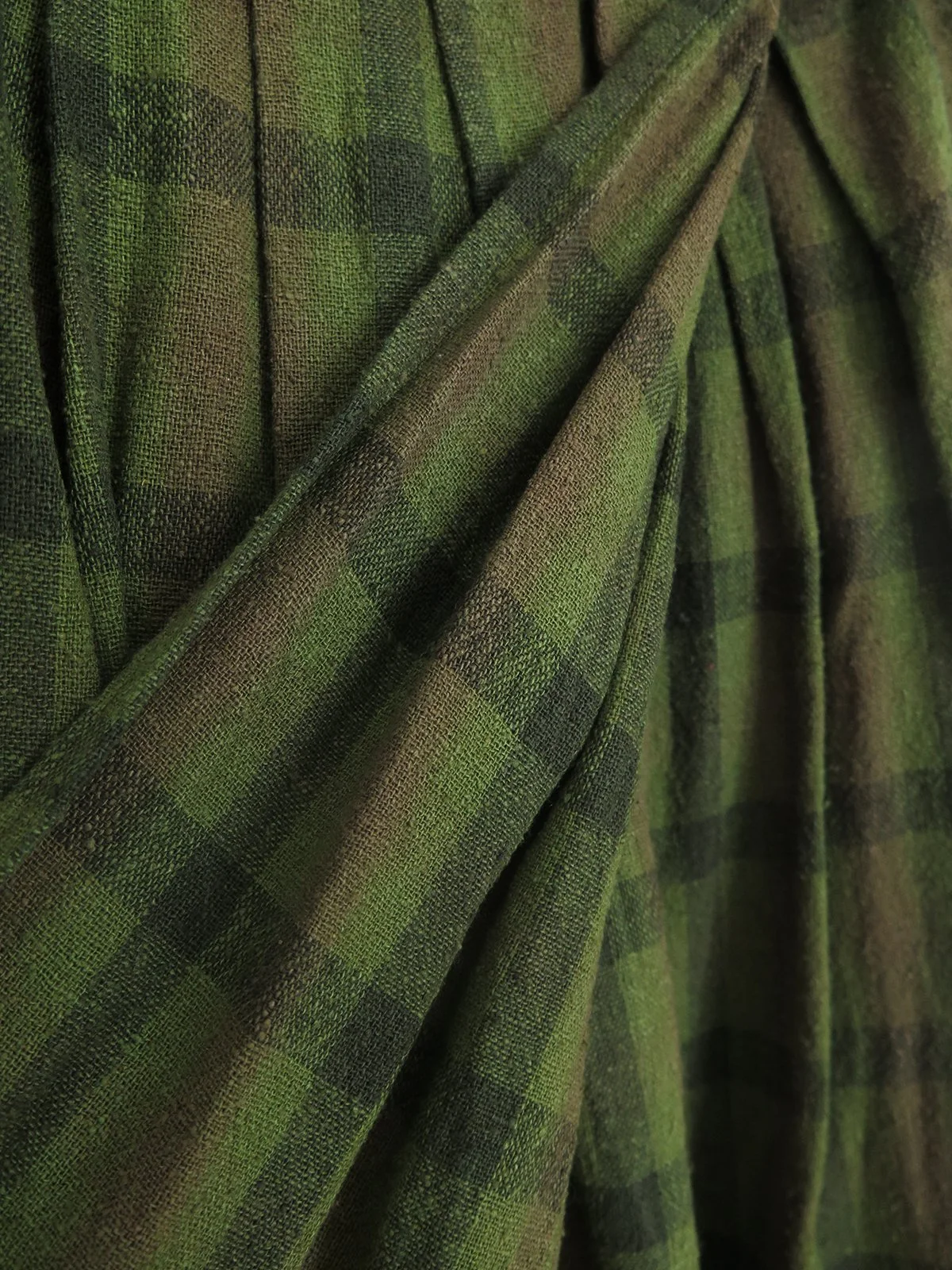 W_GREEN PLAID SILK M SKIRT_2ND_5.jpg