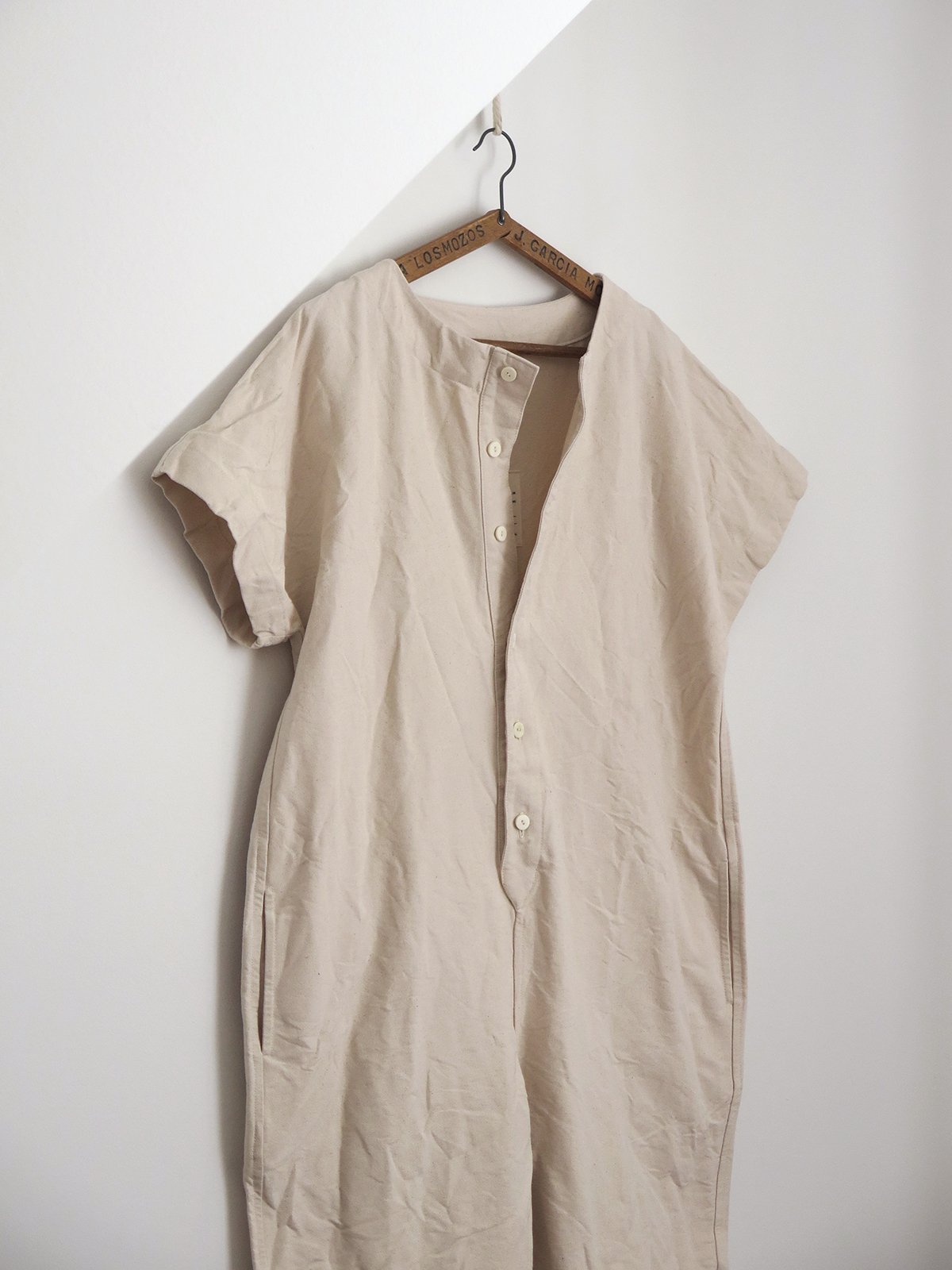 Undyed Canvas Jumpsuit