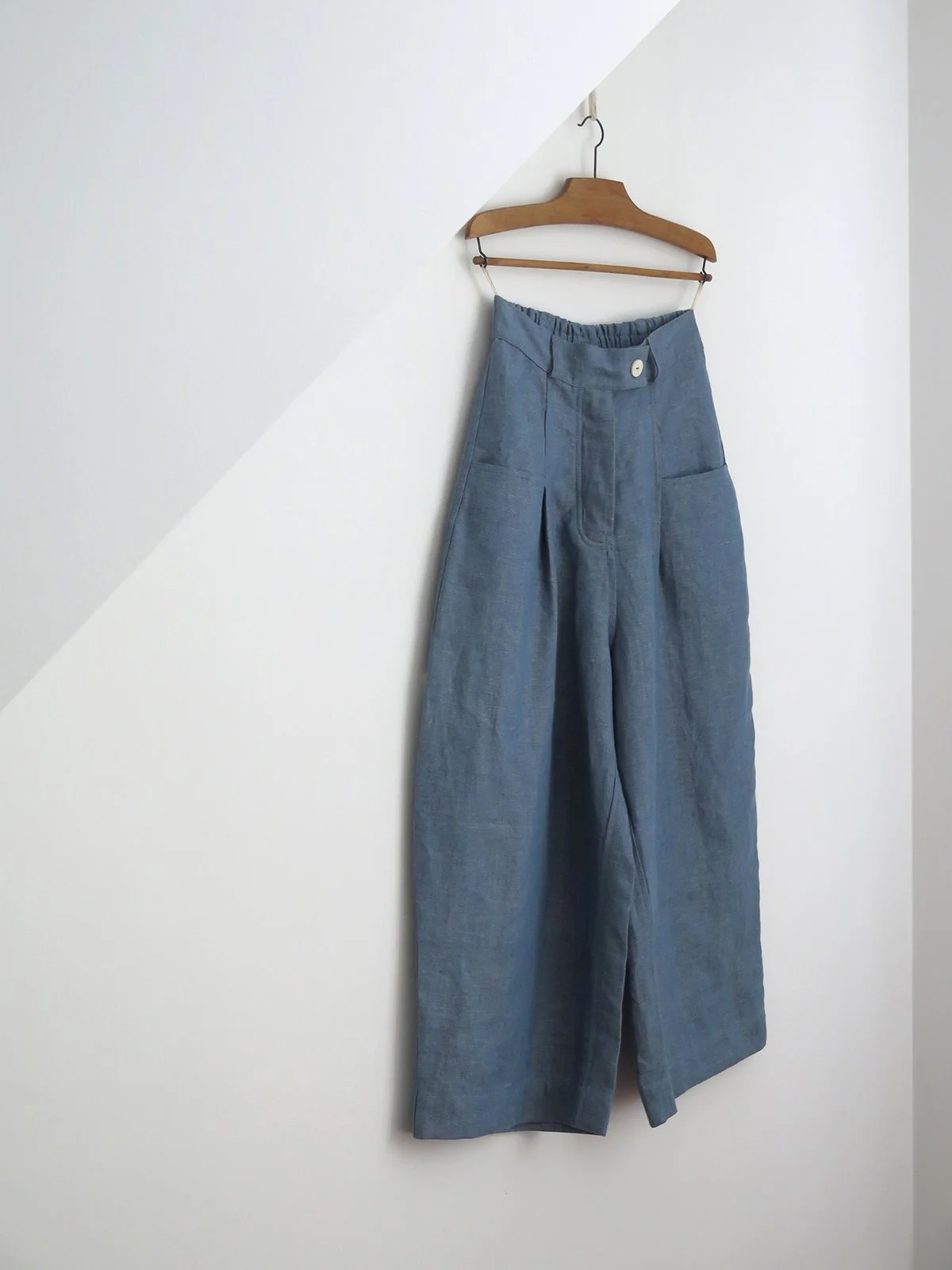 Blue Linen Maxi Trousers No. 2