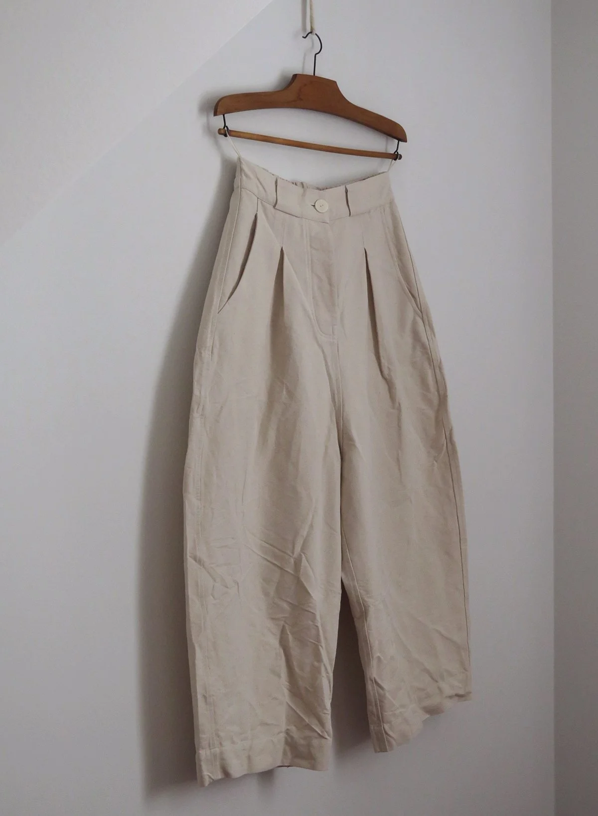 Undyed Canvas Maxi Trousers No.3 - Barrel