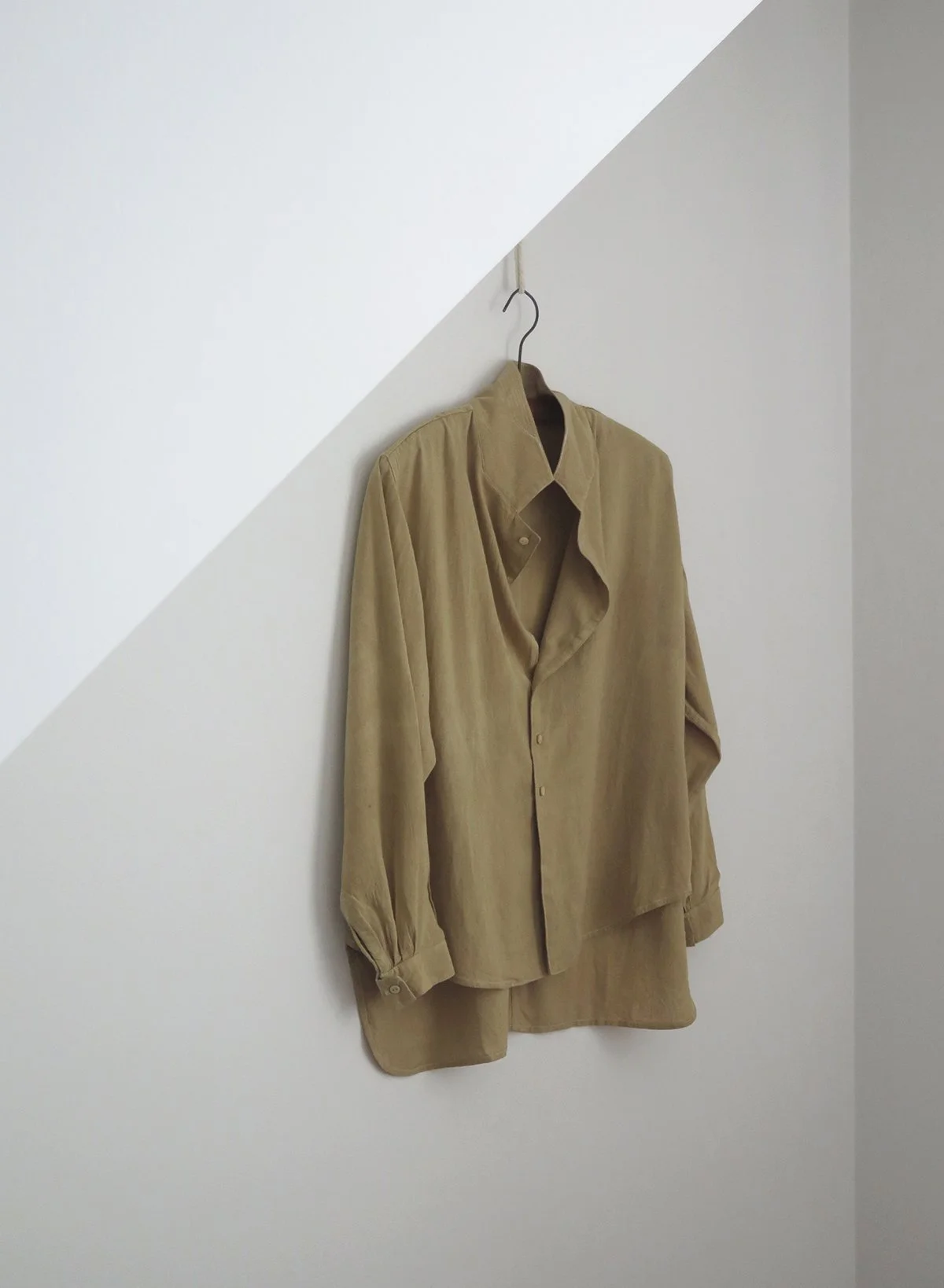 Pomegranate + Avocado Silk Antique Blouse