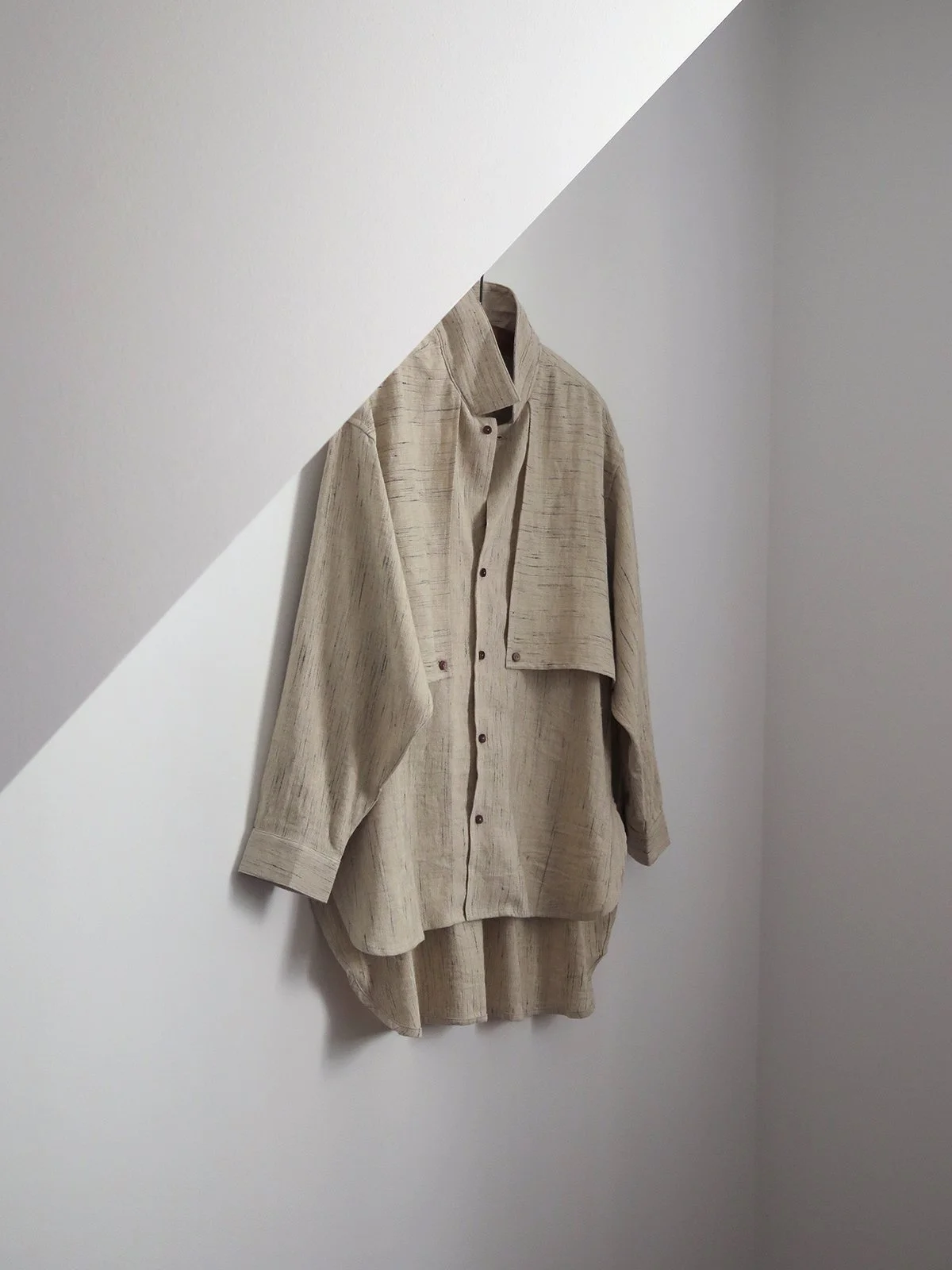 Silk Cotton Layered Shirt