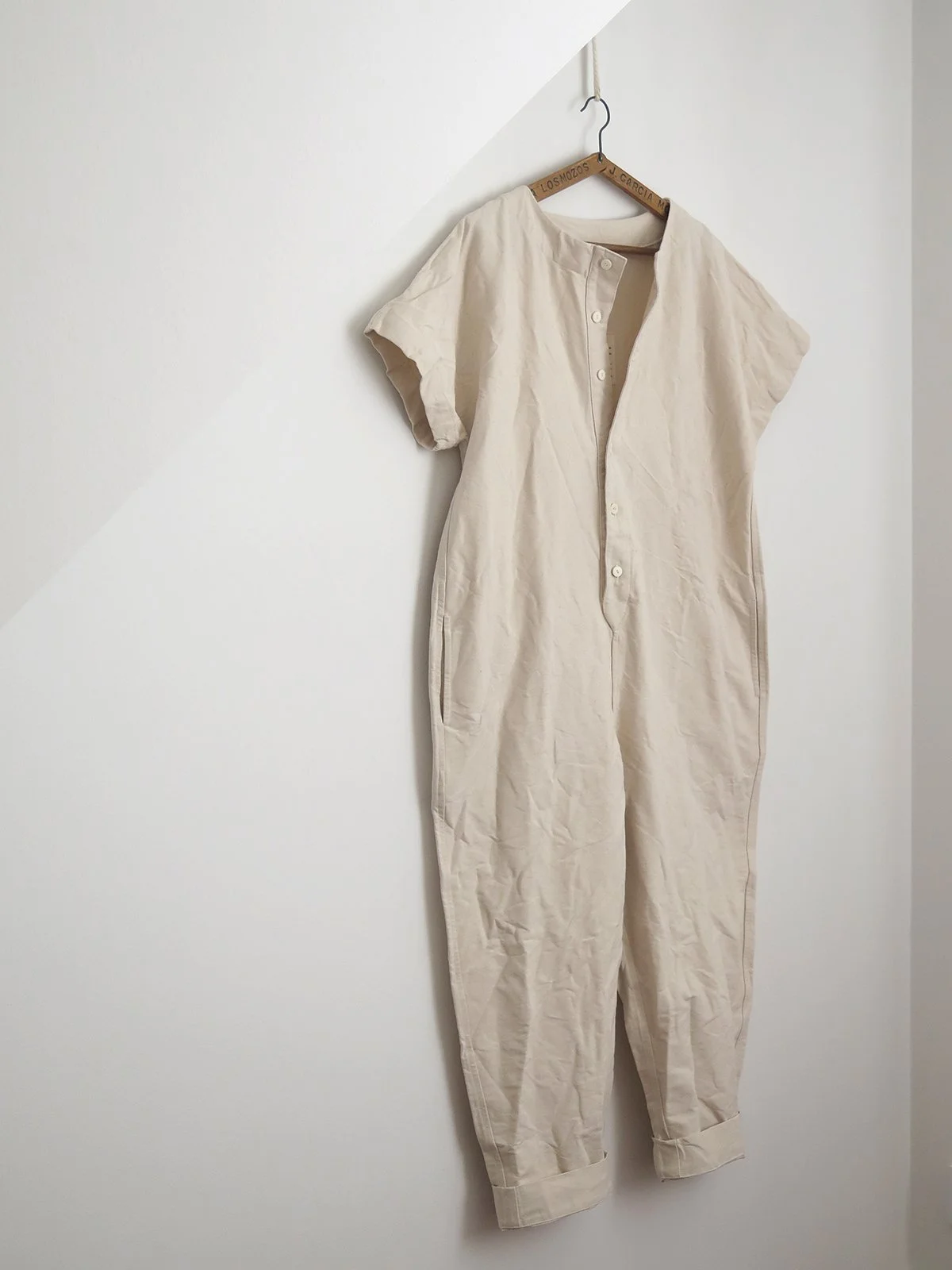 Undyed Canvas Jumpsuit