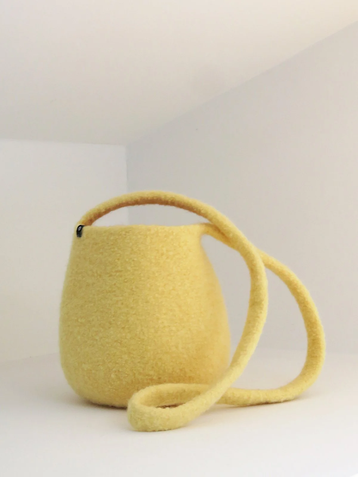 Long Strap Smallest Bucket Bag by CECILIE TELLE | Light Yellow