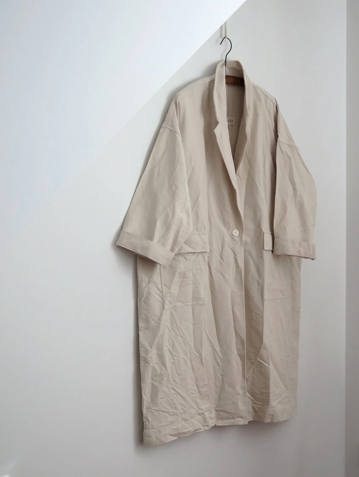 Undyed Canvas Oversized Duster II