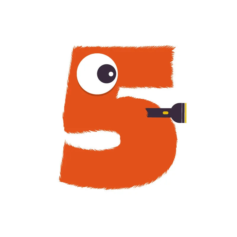 5. Famous Five #36daysoftype_5 #36days_5 #36daysoftype