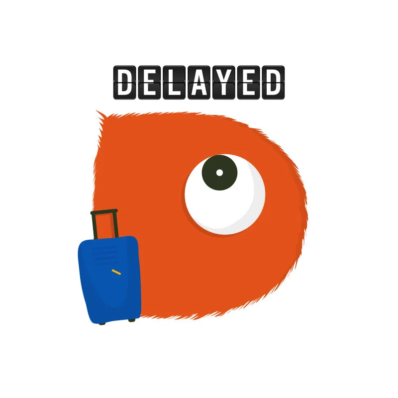 D. Like this post, today has been a day of delays. #36daysoftype #36days_d