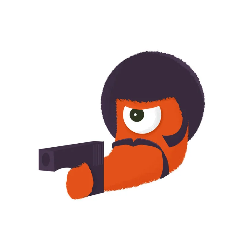 J. Jules "Say what again, I dare ya, I double dare ya"&nbsp;#36daysoftype_j&nbsp;#36days_j&nbsp;#jules&nbsp;#pulpfiction&nbsp;#samuelljackson&nbsp;#illustration&nbsp;#characterdesign