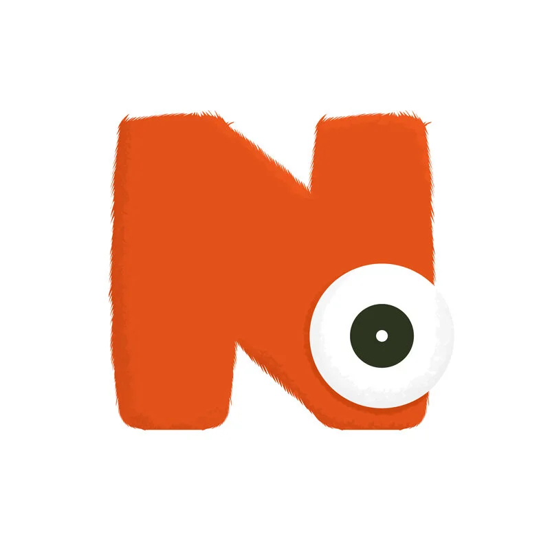 N. Nope&nbsp;#36daysoftype_N&nbsp;#36days_N&nbsp;#36daysoftype&nbsp;#no&nbsp;#illustration
