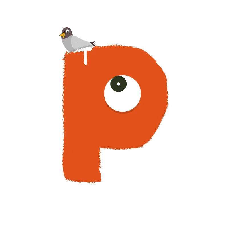 P. Pigeon poop #36daysoftype_p&nbsp;#36days_p&nbsp;#36daysoftype&nbsp;#pigeon&nbsp;#illustration