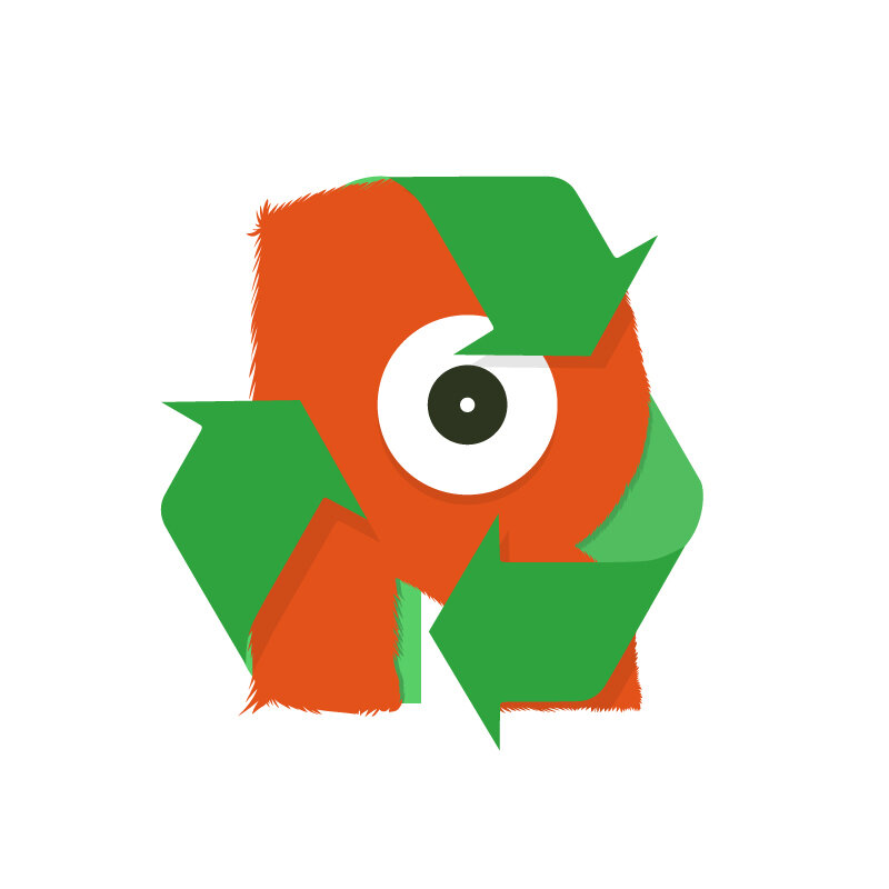 R. Recycle&nbsp;#36daysoftype_R&nbsp;#36days_R&nbsp;#36daysoftype&nbsp;#recycle&nbsp;#illustration
