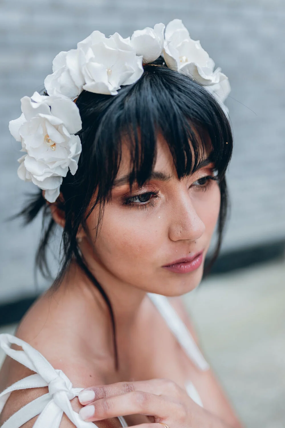 Floral wedding headband Wild Rose bridal crown Ophelia Ren