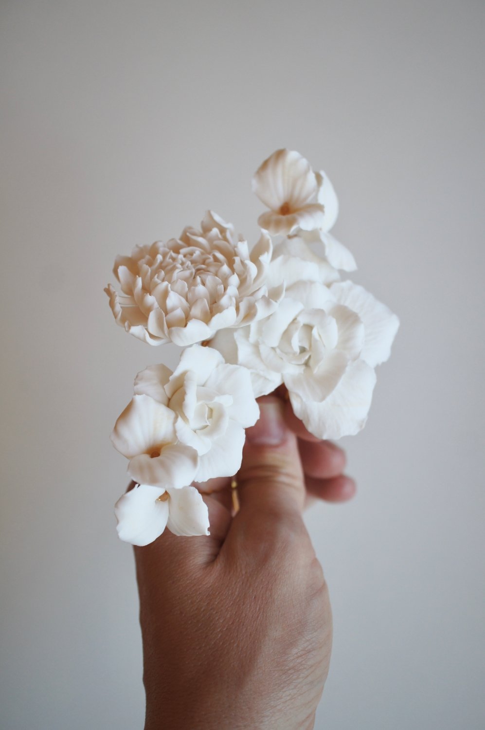 Floral wedding hair accessories - Orchid hairpins | Ophelia Ren Bridal —  Ophelia Ren Bridal
