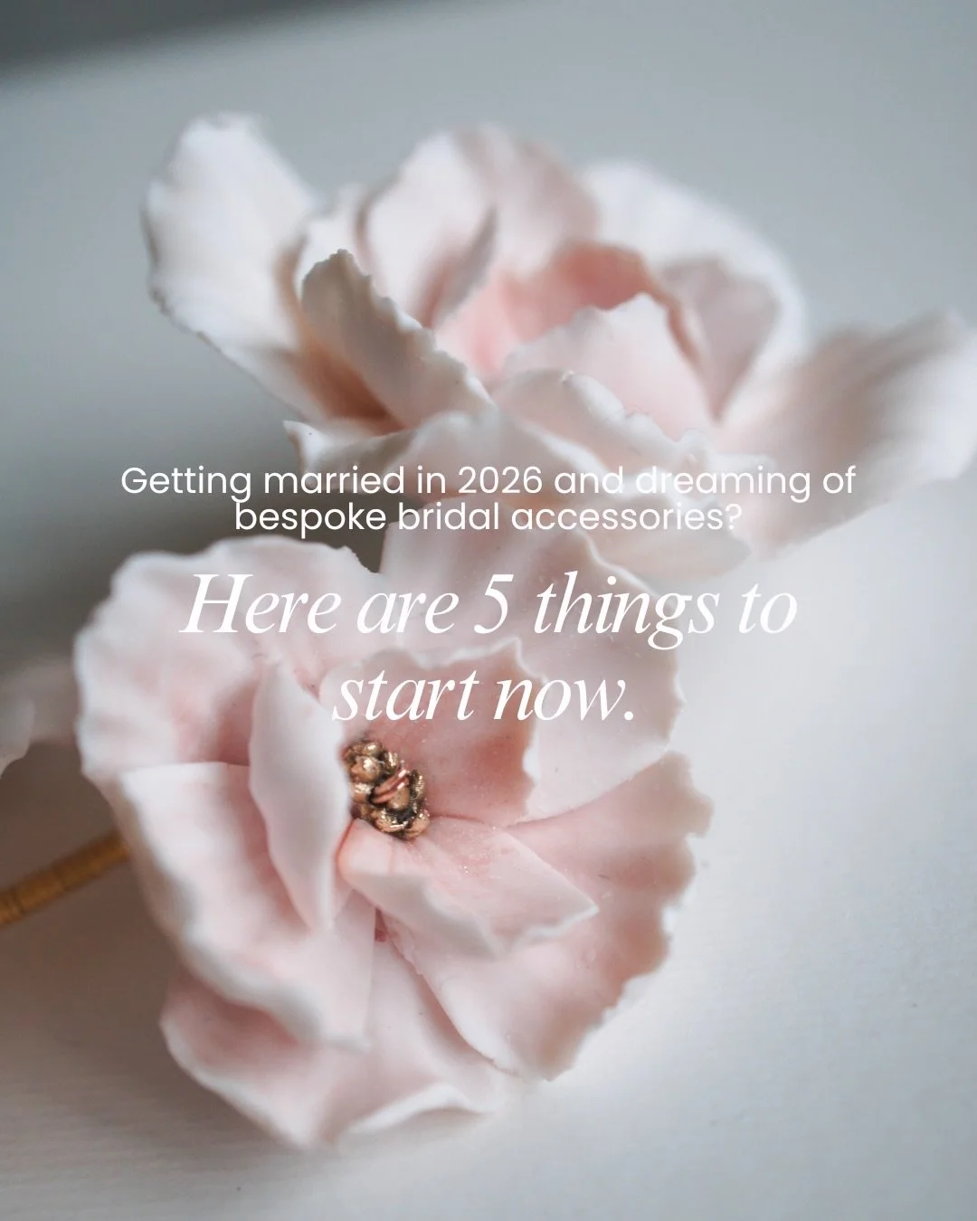 Planning a 2026 wedding and dreaming of bespoke bridal accessories? This post is for you.

Creating something truly personal starts earlier than most brides realise. From gathering inspiration and sharing your colour palette, to talking through meani