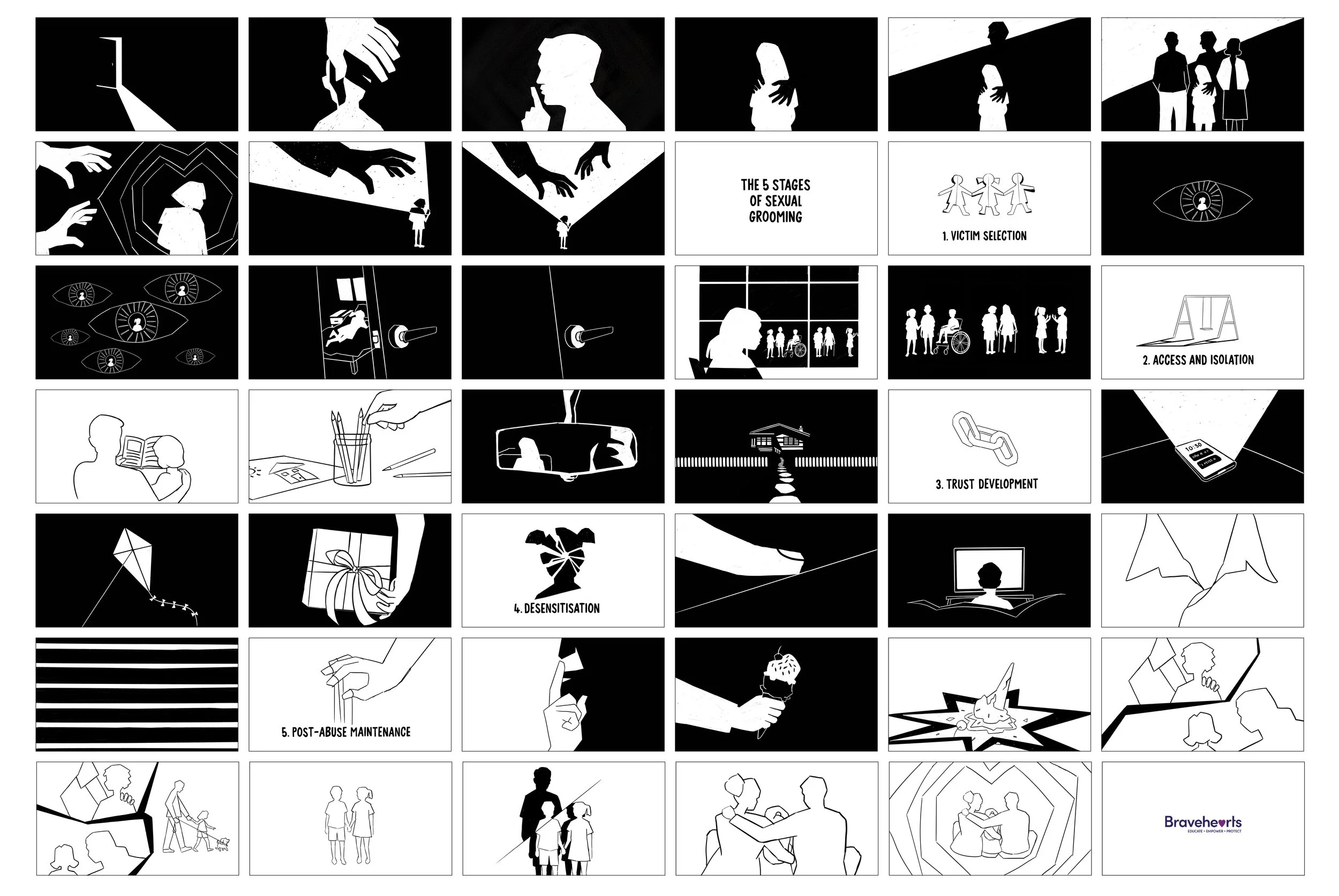 Amy Wheelhouse Bravehearts storyboard still