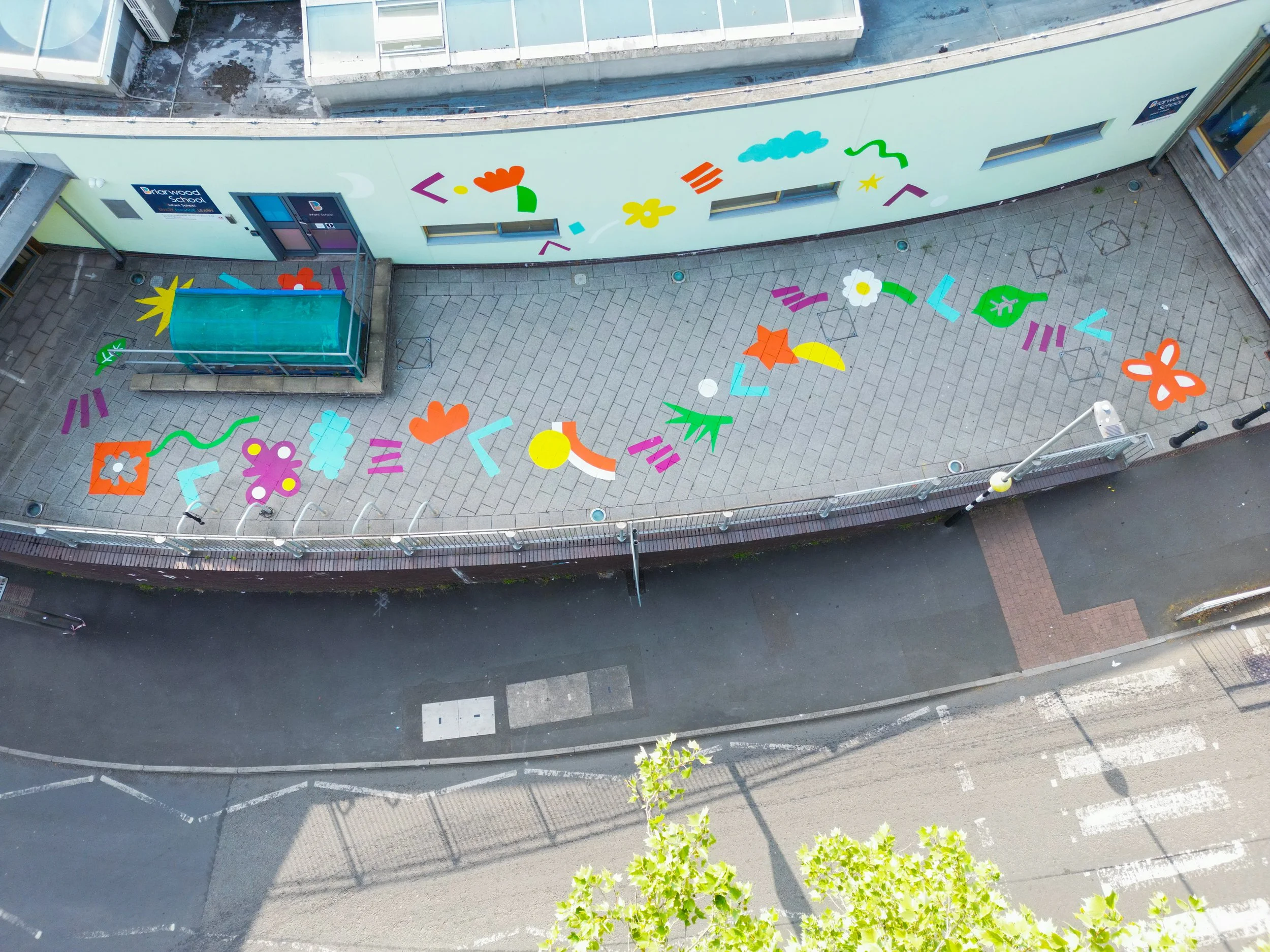 Floor Mural with Lucy Oates, Bristol 2024