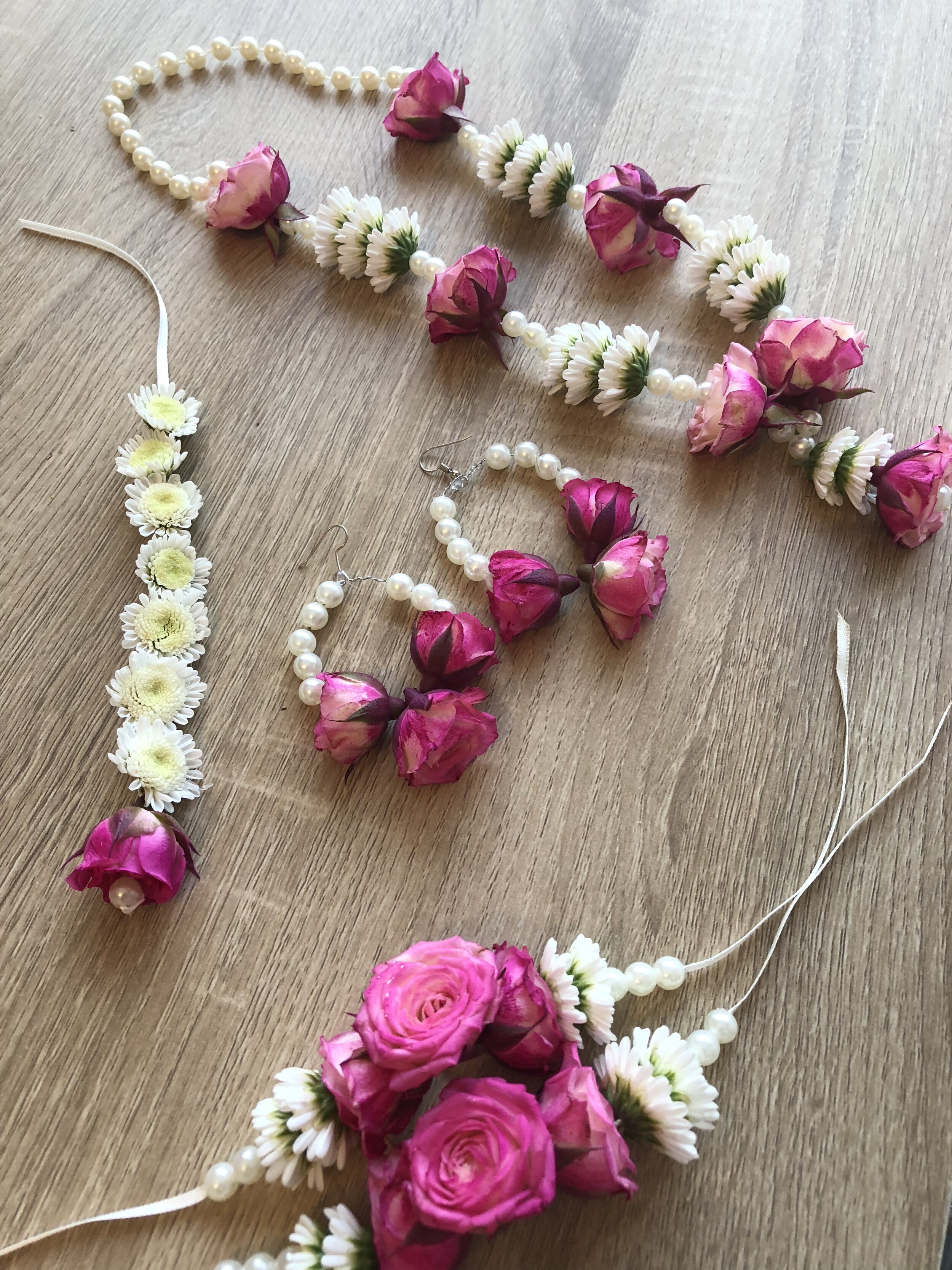 Real Flower Gaye Holud Jewellery Flower Ornaments For Gaye Holud 2025