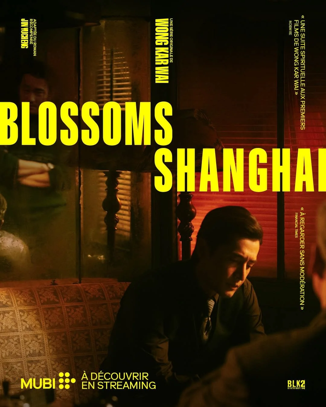 La partie 2 de BLOSSOMS SHANGHAI de Wong Kar Wai est disponible d&egrave;s aujourd&rsquo;hui sur @mubifrance !

&Agrave; Shanghai, dans les ann&eacute;es&nbsp;1990, Ah Bao transcende ses d&eacute;buts modestes pour devenir le charismatique &laquo;&nb