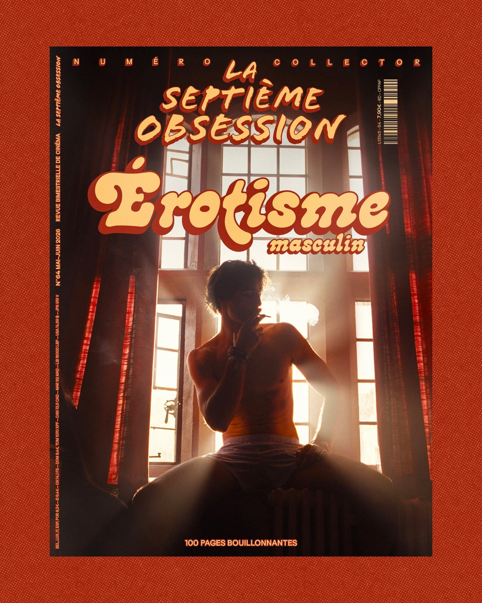 &Eacute;ROTISME MASCULIN 🌶
EN KIOSQUE LE 12 MAI 💦

Comment filmer le corps masculin dans un cin&eacute;ma &agrave; forte &eacute;rotisation f&eacute;minine tout en interrogeant la masculinit&eacute; ? R&eacute;ponse en 100 pages ardentes : Jacob El