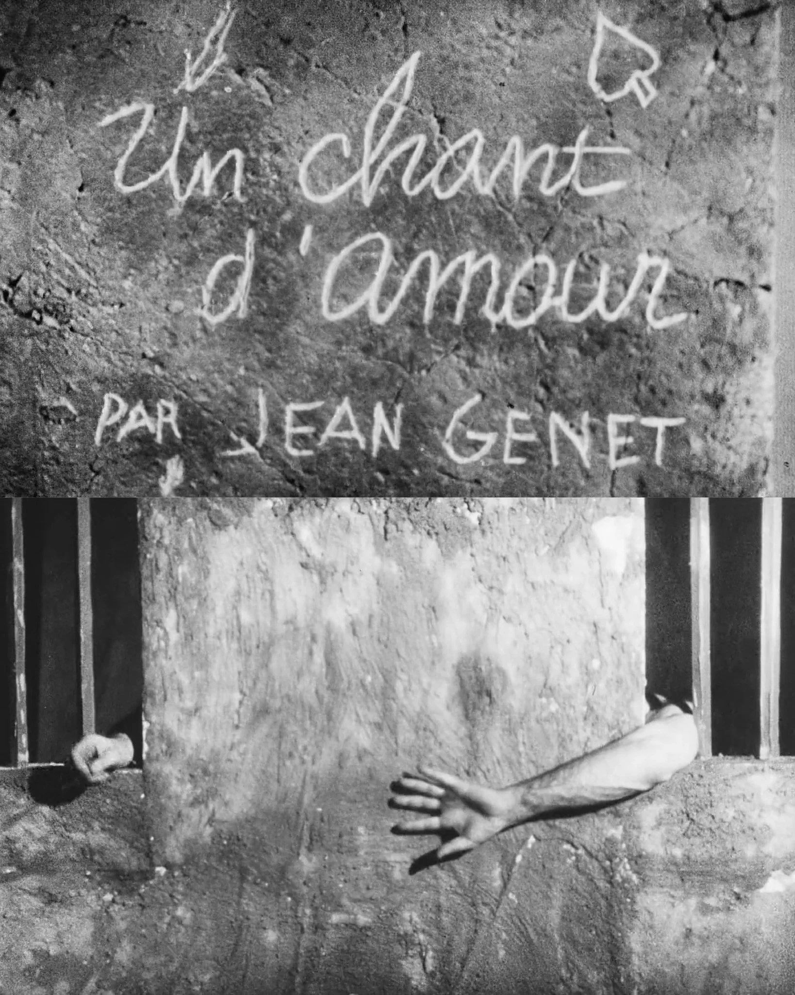 &Eacute;ROTISME MASCULIN 🌶
Jean Genet

Jean Genet r&eacute;alise UN CHANT D'AMOUR, son unique film, en avril et mai 1950, quelques mois apr&egrave;s sa sortie de prison, par l'entremise de Jean Cocteau. Un court-m&eacute;trage de vingt-cinq minutes 