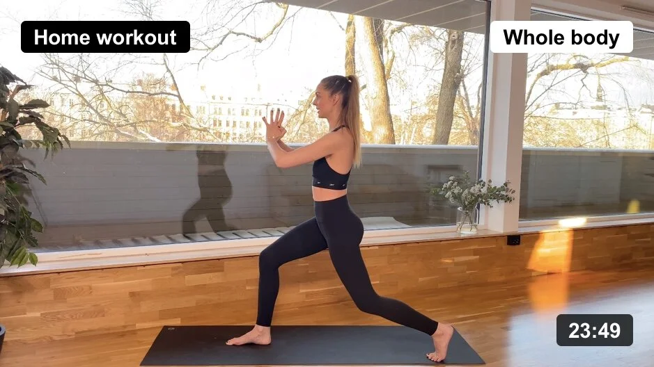 Walking through the exercises 
 
We will do a lovely whole body flow and walk you through the basic exercises.