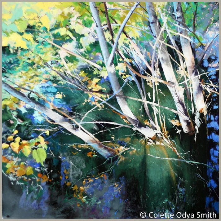 Lit From Within - Pastel/watercolor - 30” x 30”