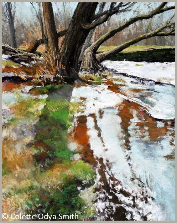 On the Rise - Pastel/watercolor - 16” x 20”