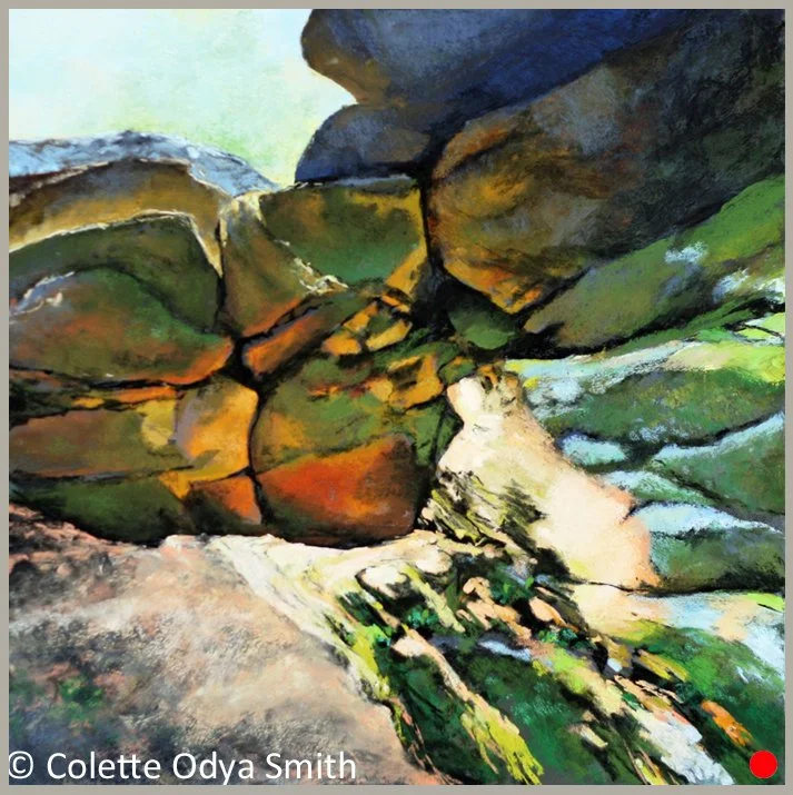 Staying in Place - Pastel/watercolor - 20” x 20”