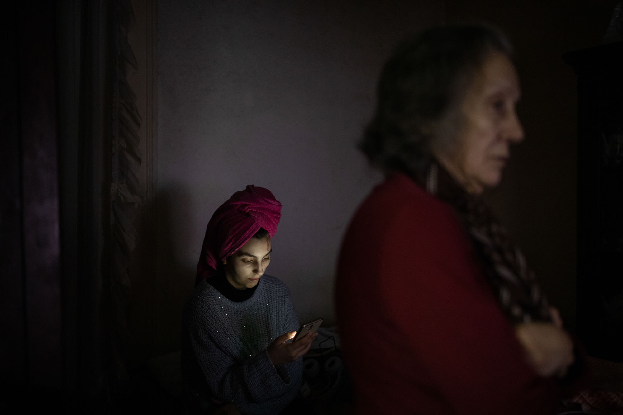  Nelita’s granddaughter at her home in the Santos Lima building. “I raised them myself, and although they are still young, they are beginning to understand what is happening in the building” she said. 