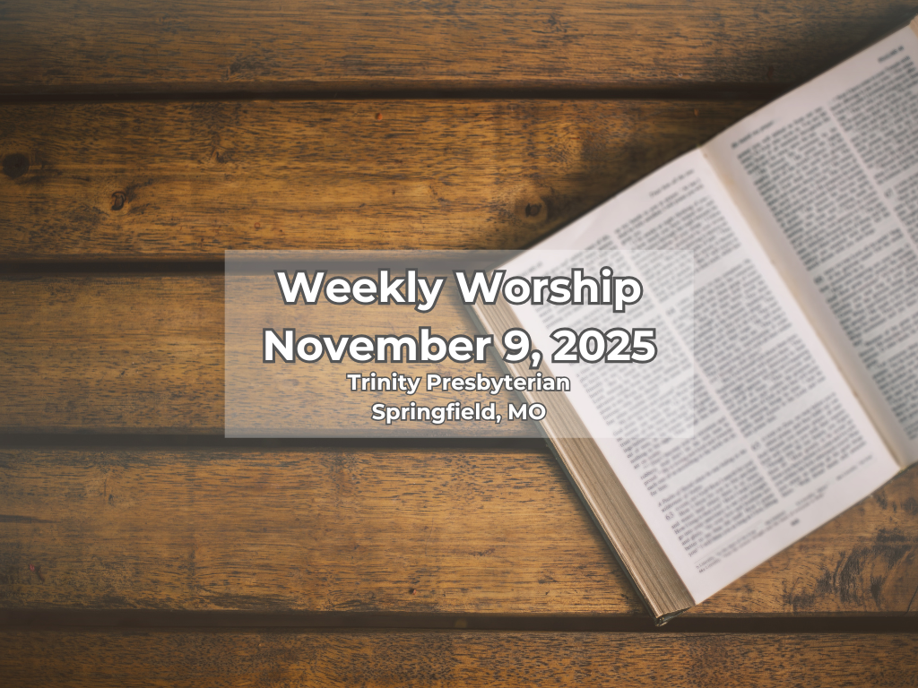 Worship for November 9, 2025 