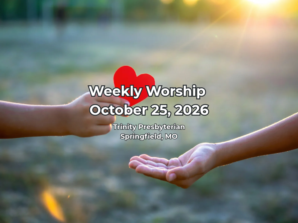 Worship for October 25, 2026